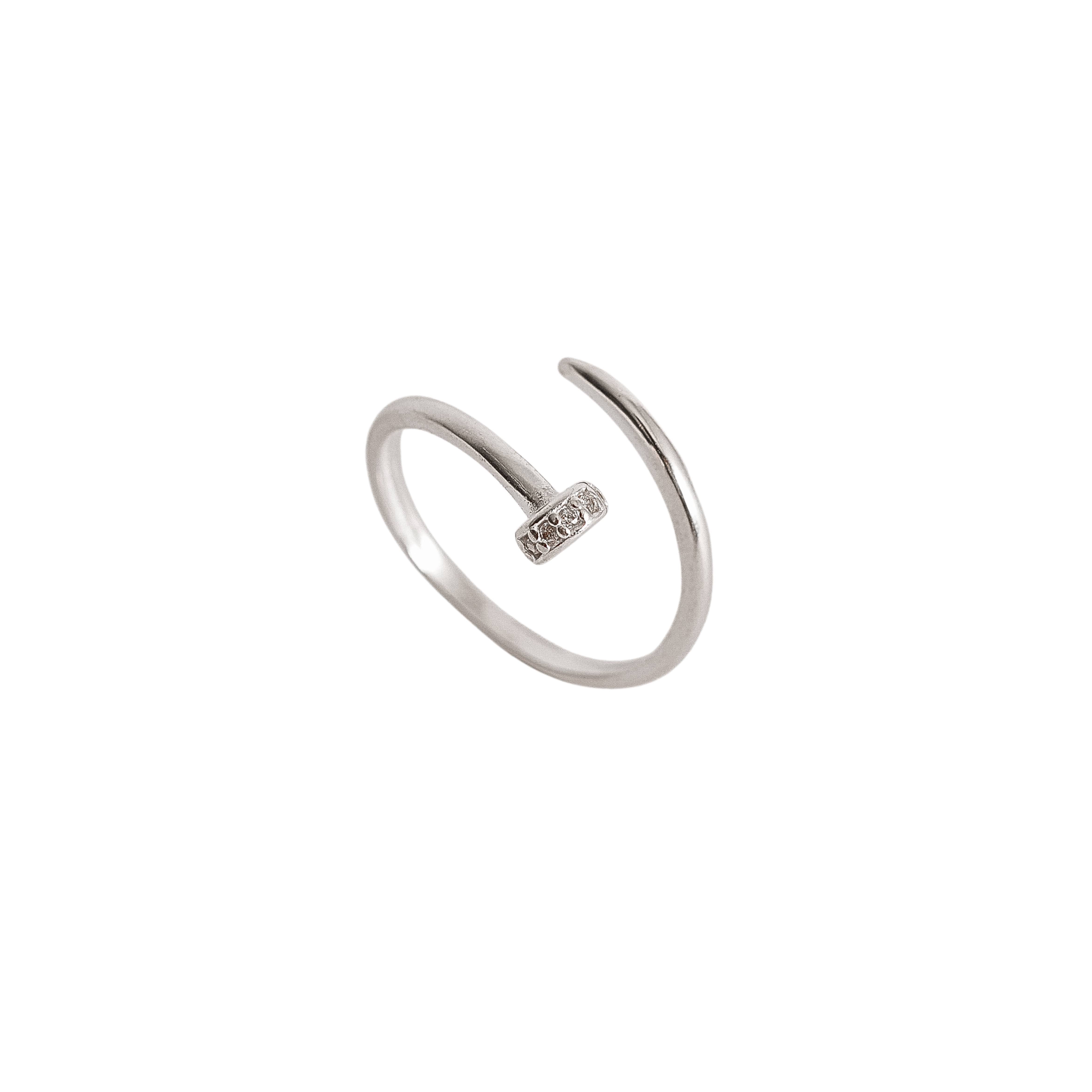 Imagem Anel prego detalhe cravejado regulável P