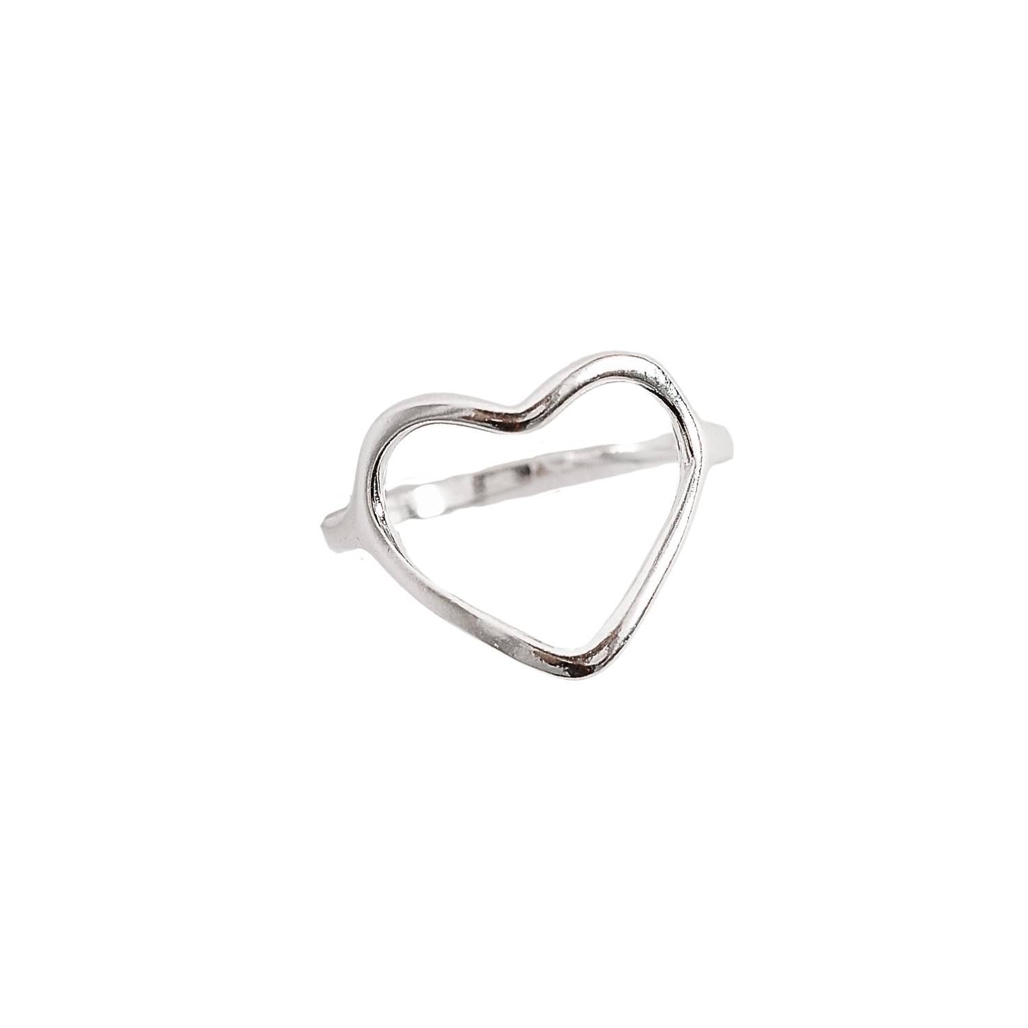 Imagem Anel coração vazado 12mm