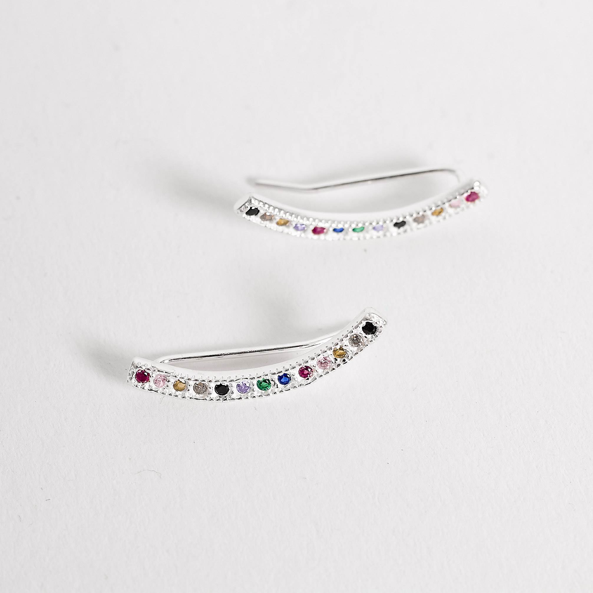 Imagem Brinco ear cuff cravejado colorido
