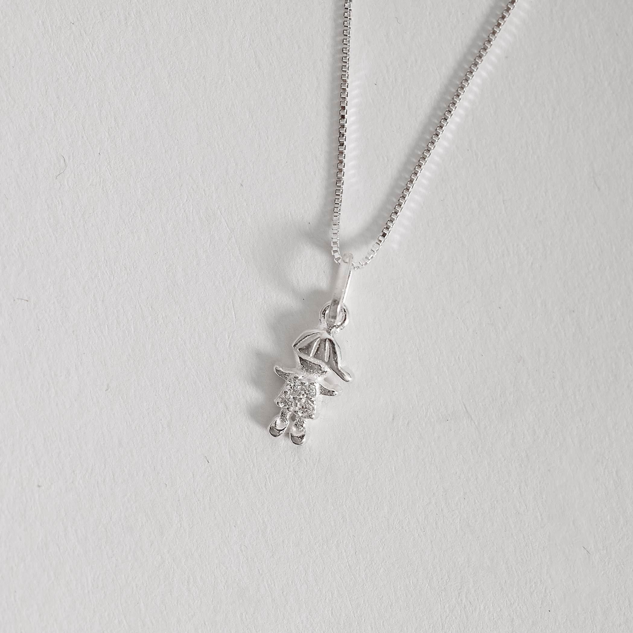 Imagem Colar pingente menino cravejado 10mm 45cm