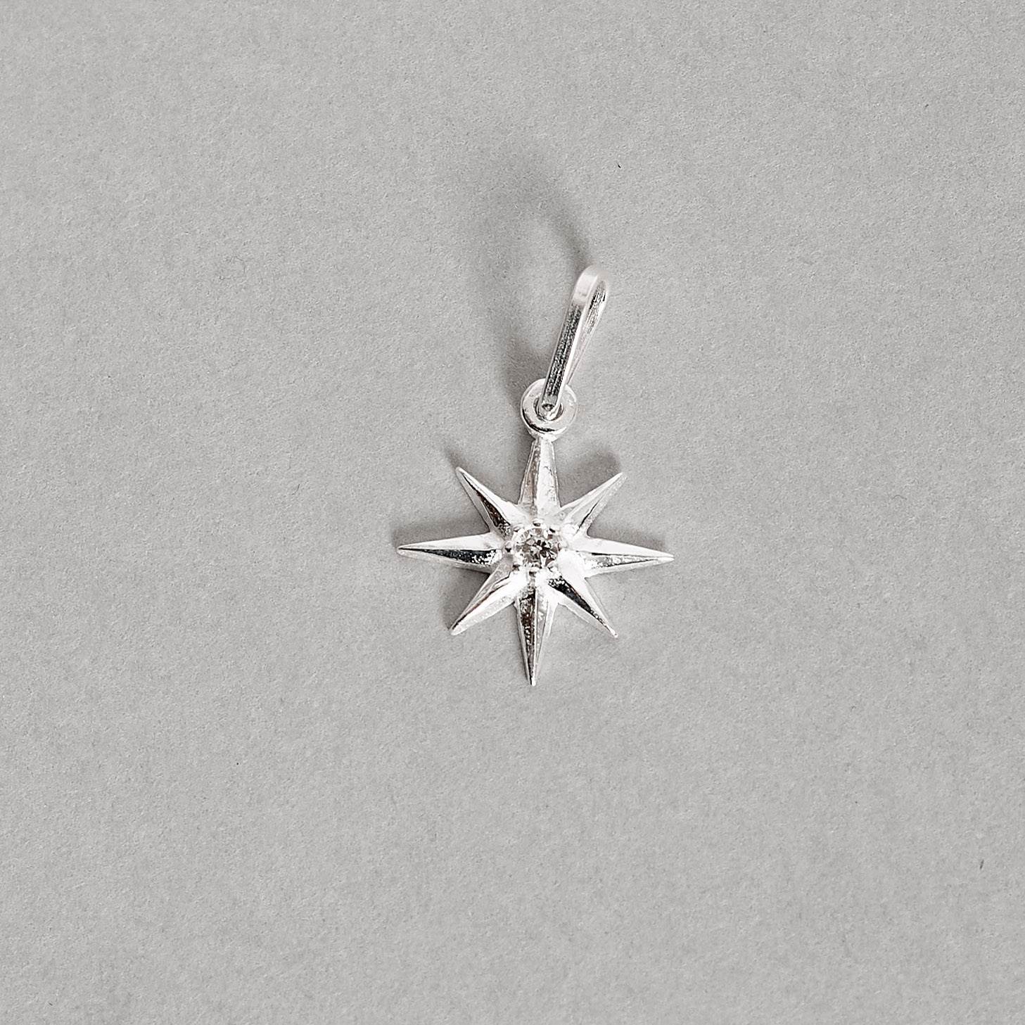 Imagem Pingente estrela 8 pontas 13mm