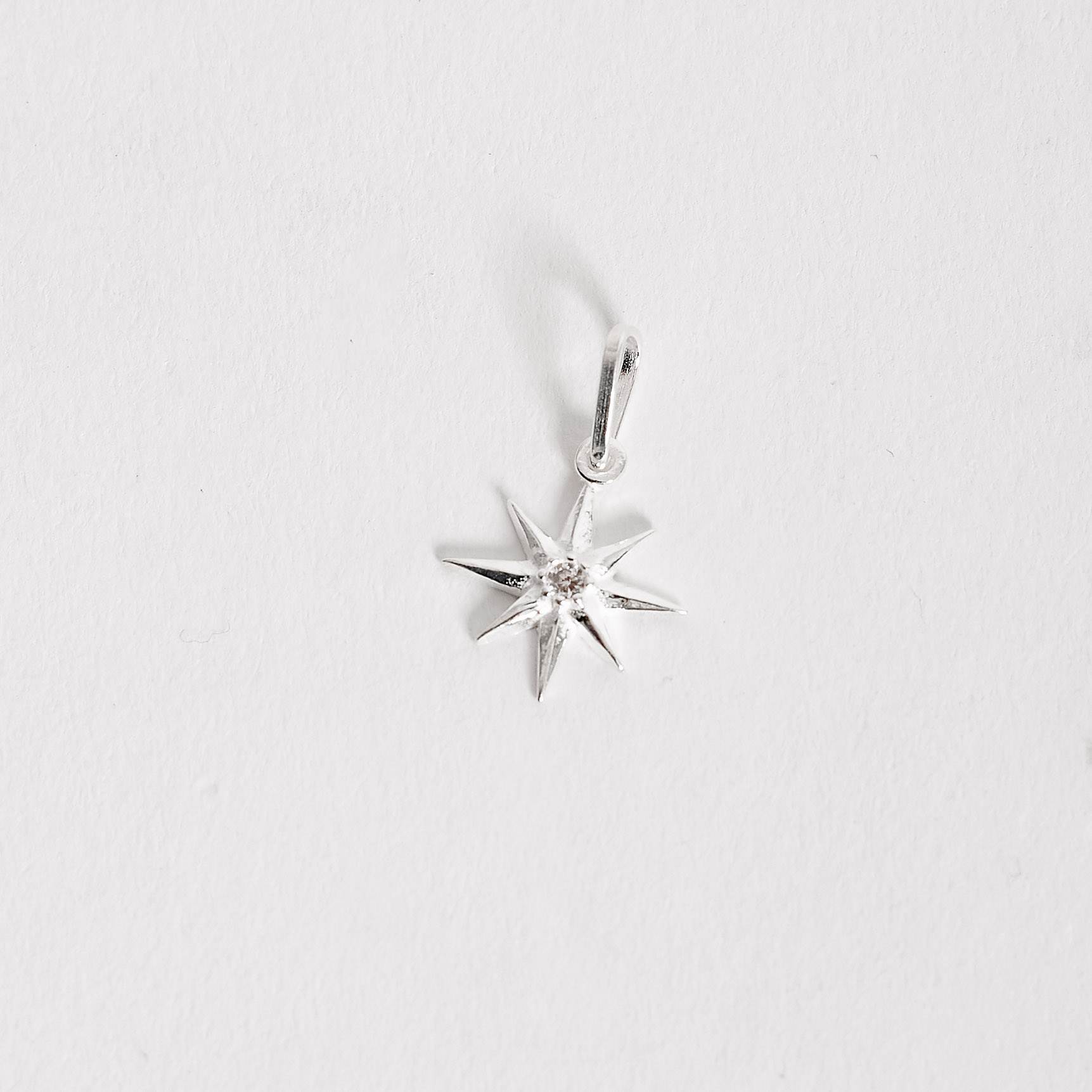 Imagem Secundária Pingente estrela 8 pontas 13mm