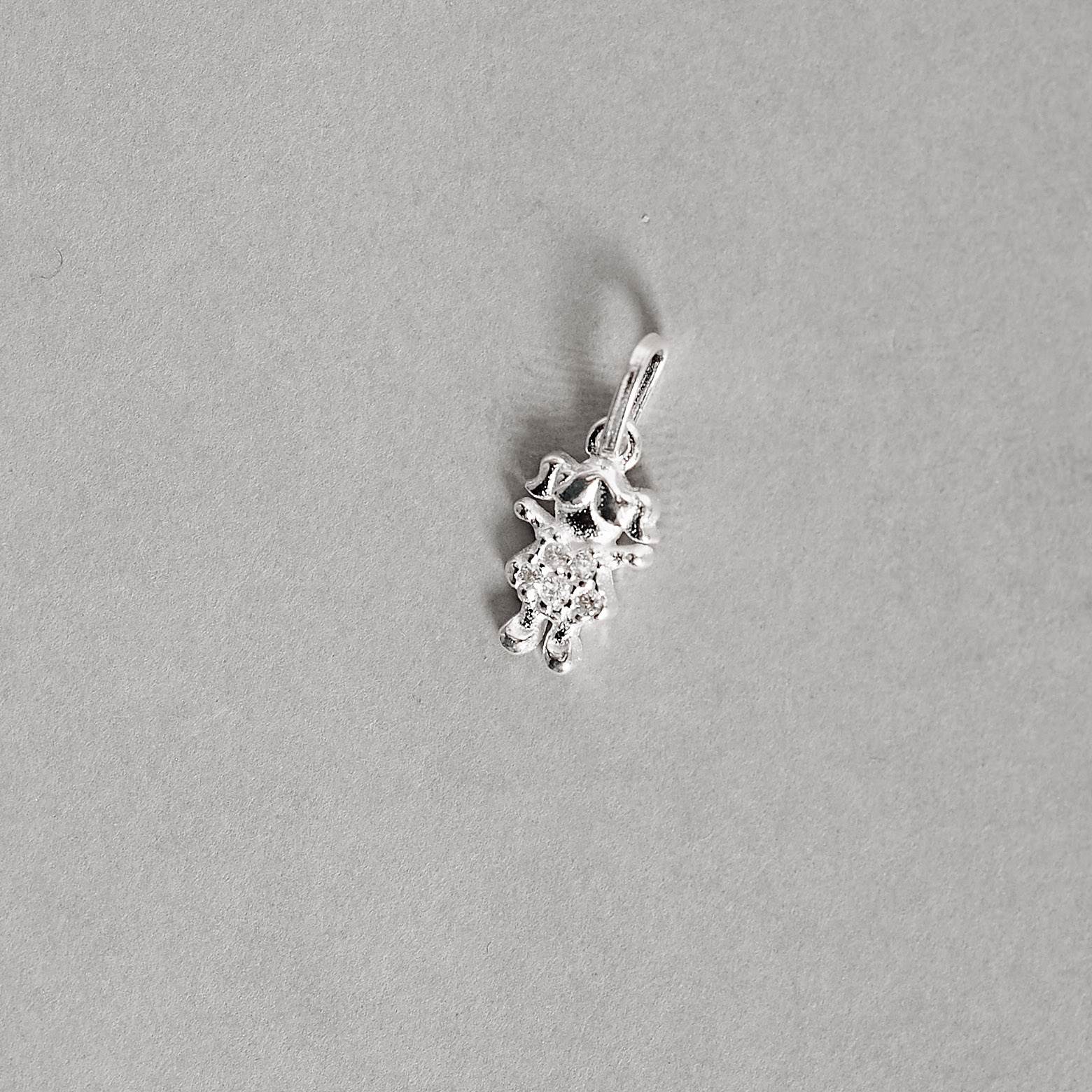 Imagem Secundária Pingente menina cravejada 10mm