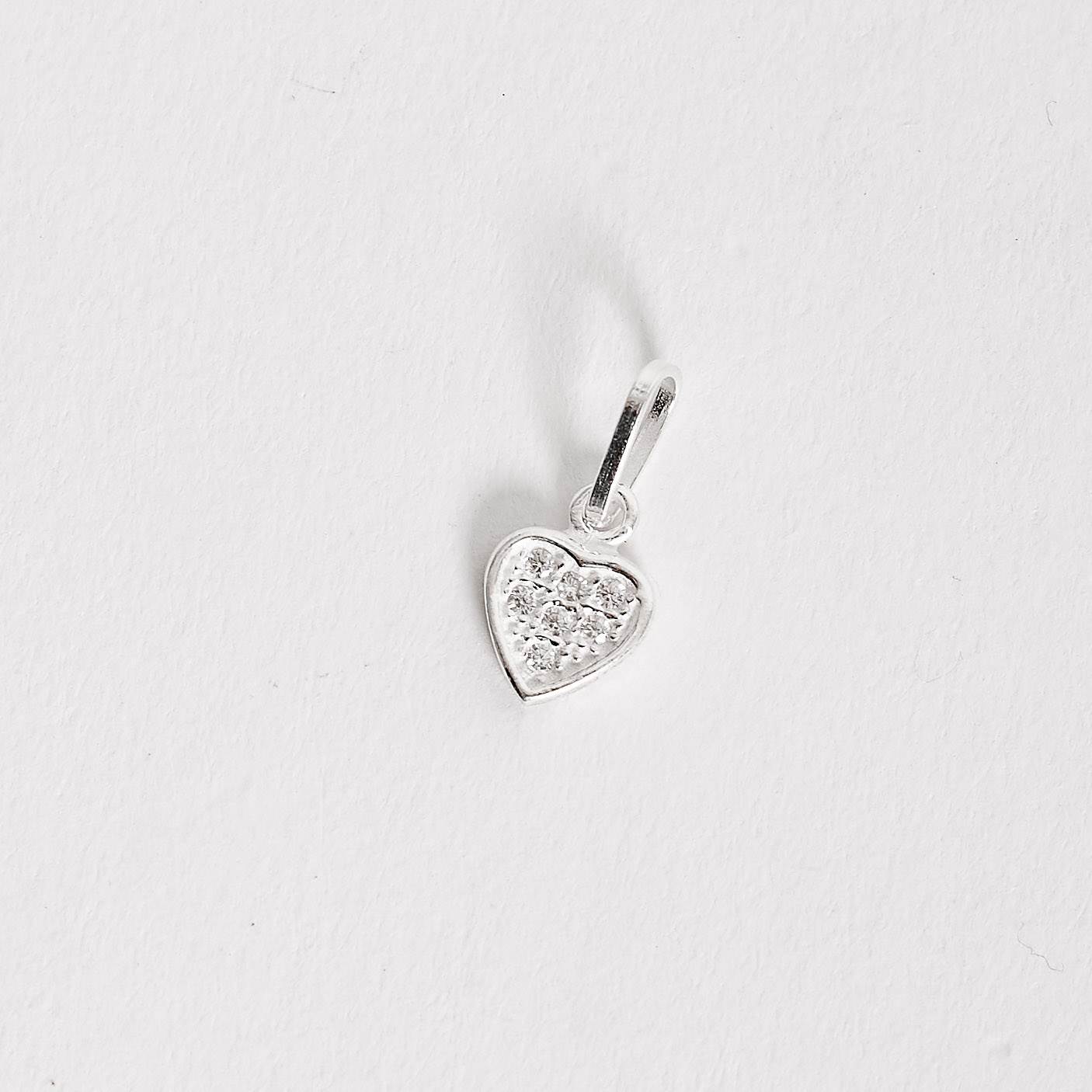 Imagem Pingente coração cravejado 7mm