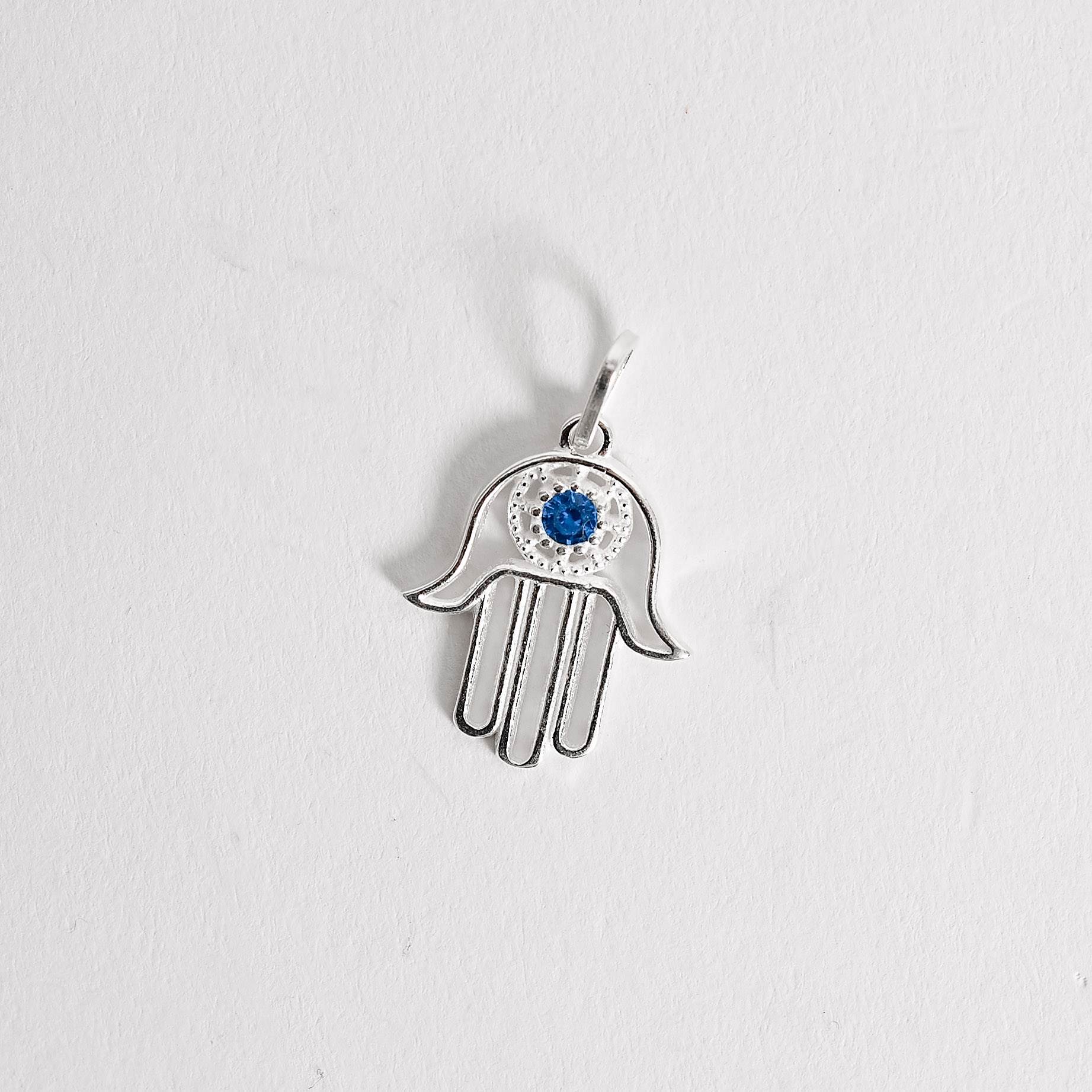 Imagem Secundária Pingente mão com zircônia 18mm