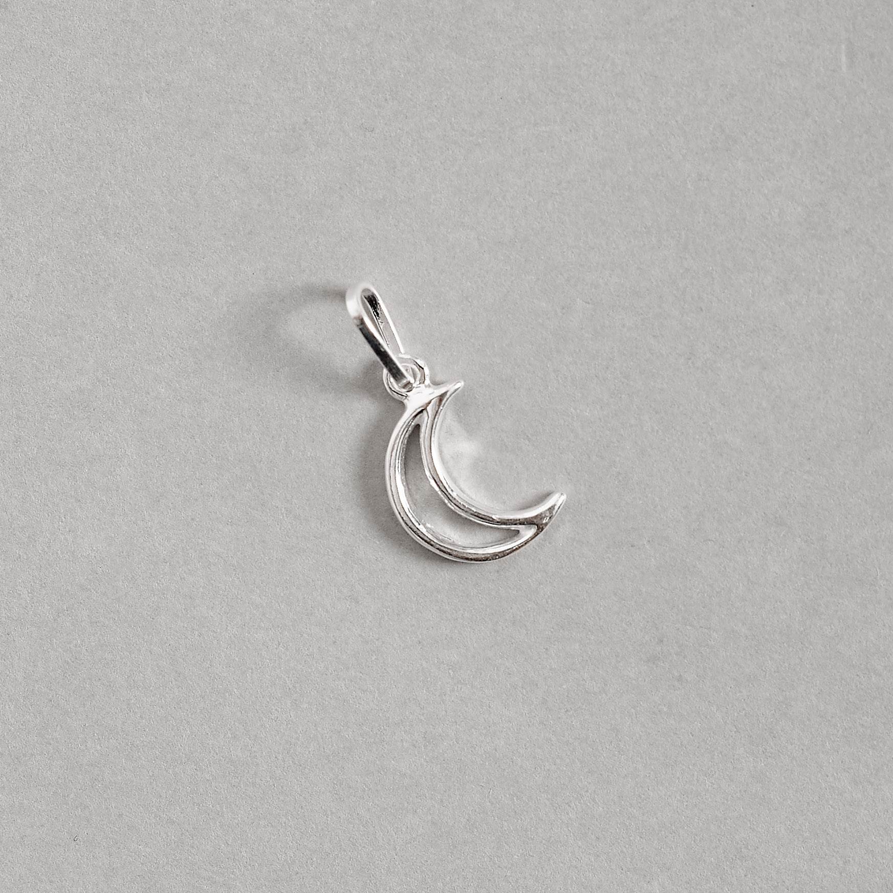 Imagem Secundária Pingente lua vazada 11mm