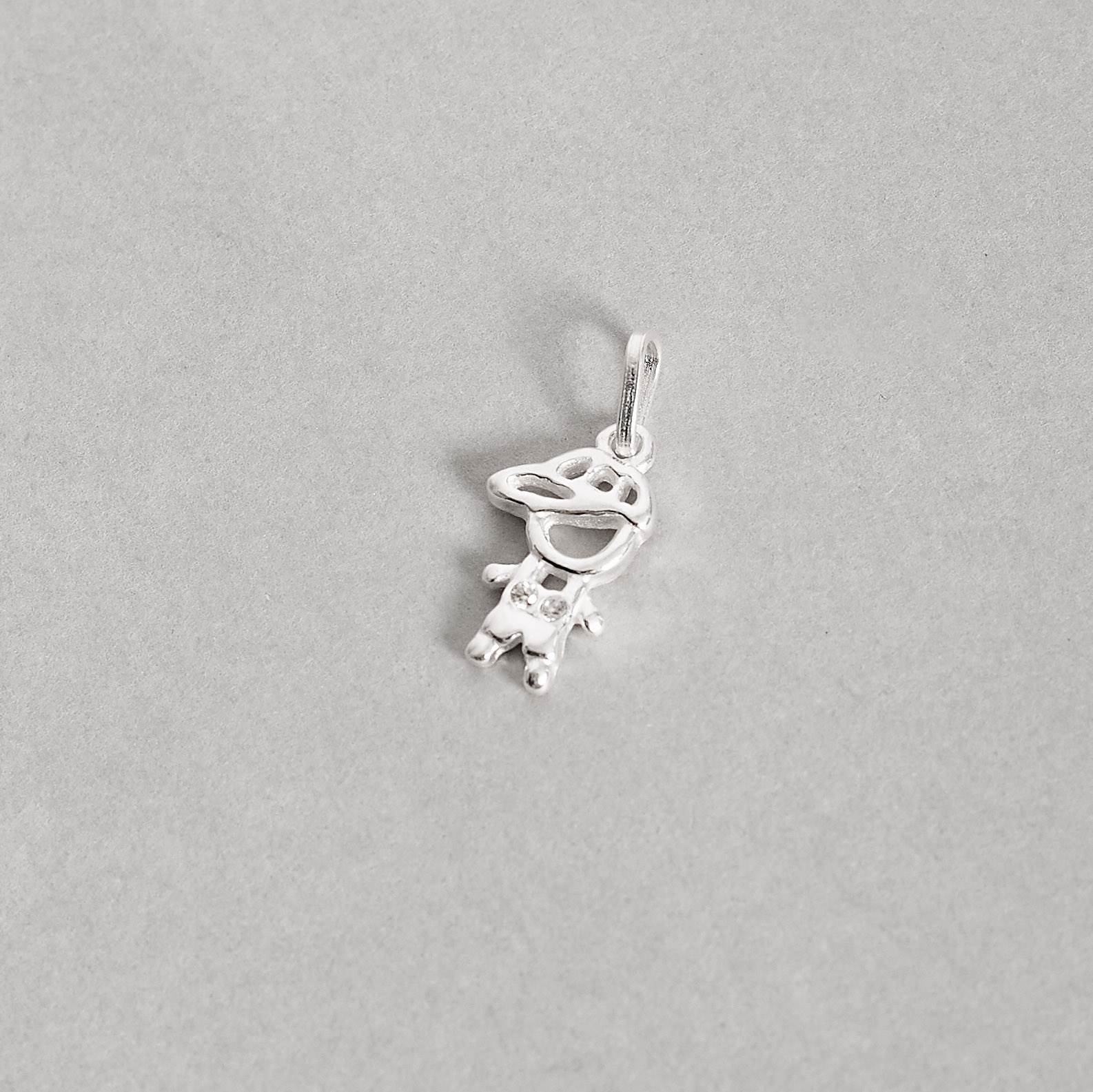 Imagem Secundária Pingente menino detalhe cravejado 11mm