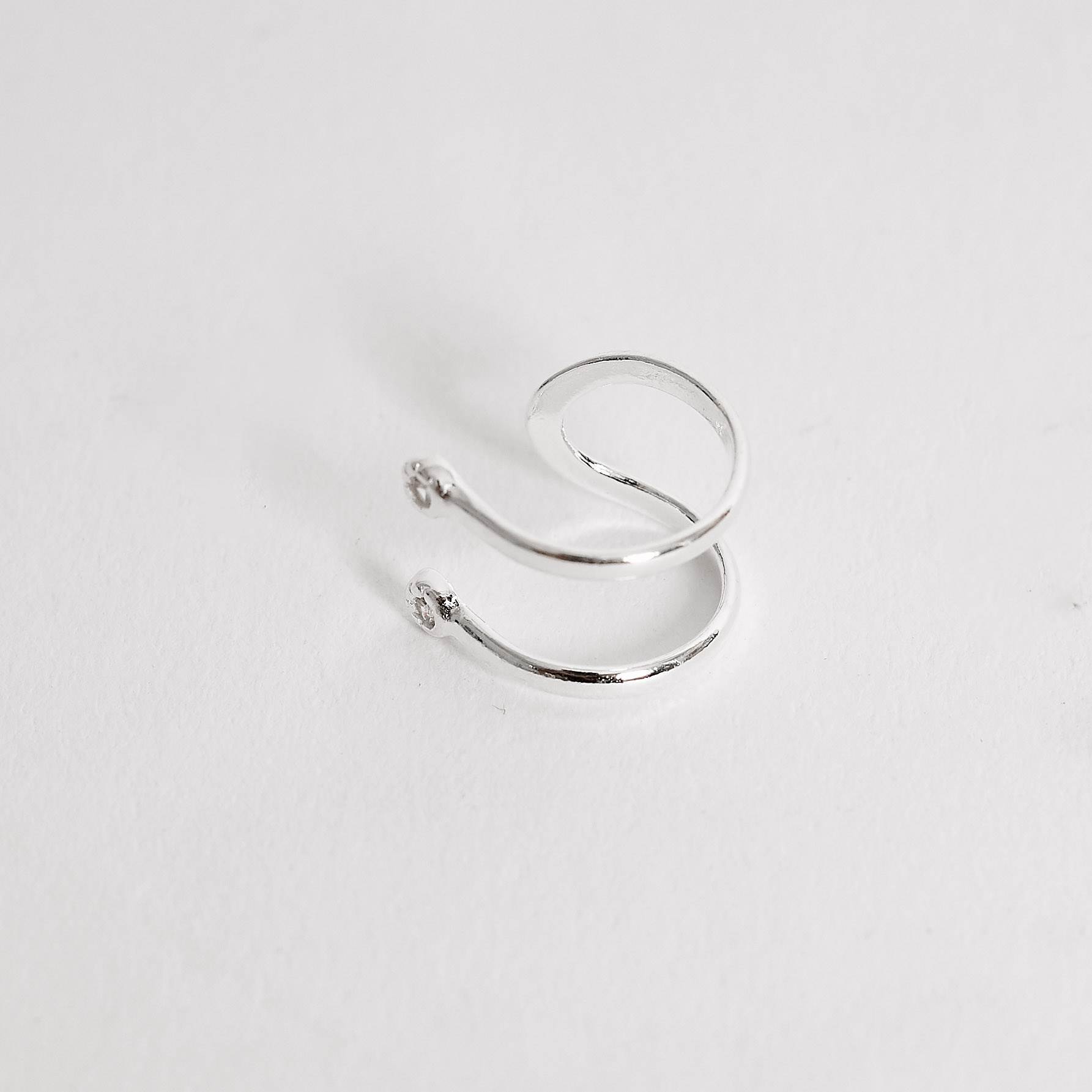 Imagem Piercing fake 2 fios com zircônia nas pontas