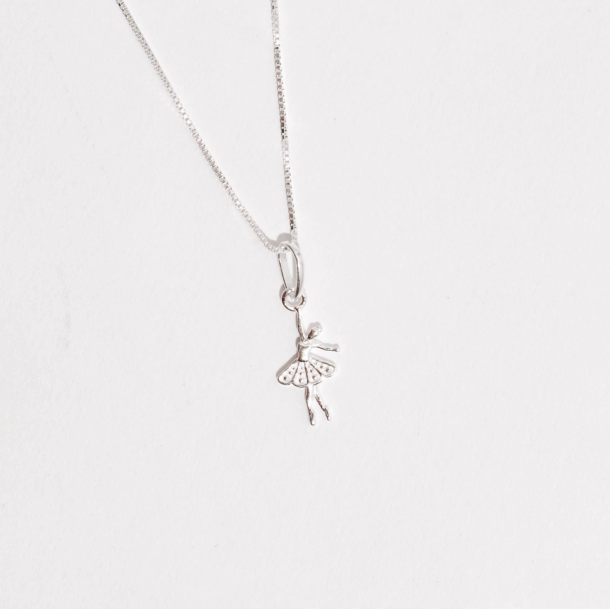 Imagem Secundária Colar pingente bailarina 14mm 45cm