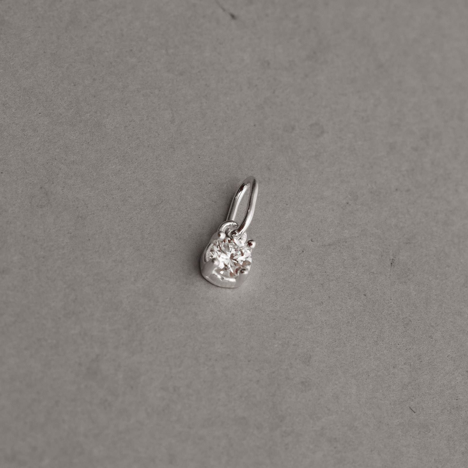 Imagem Secundária Pingente zircônia 4mm