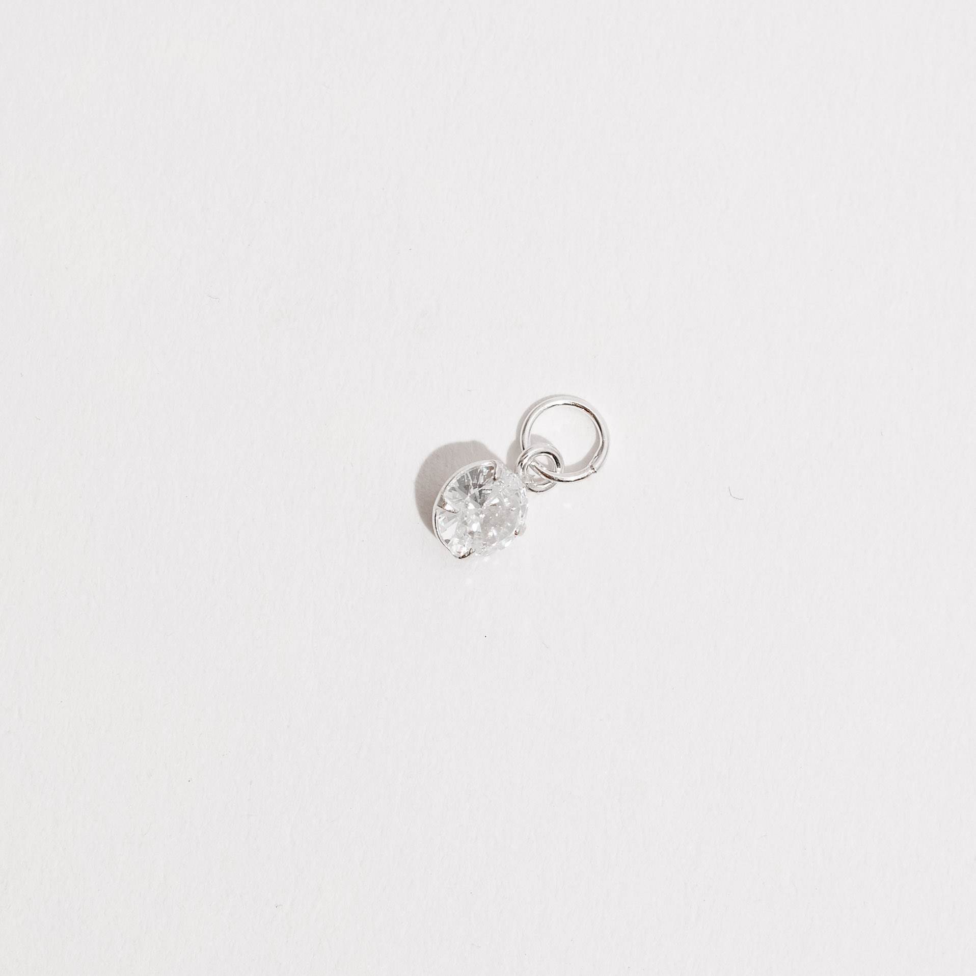 Imagem Secundária Pingente zircônia redonda cristal 5mm