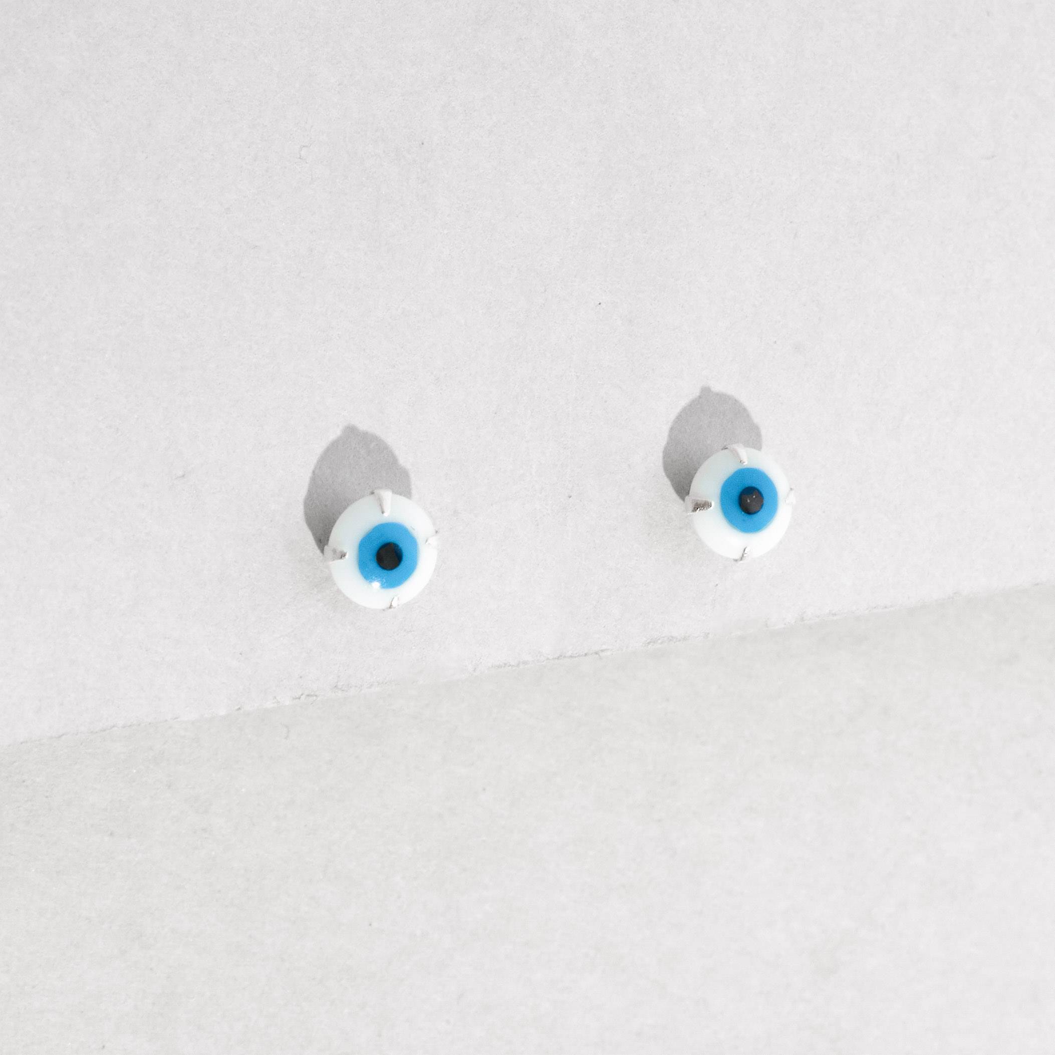 Imagem Secundária Brinco olho grego 6mm