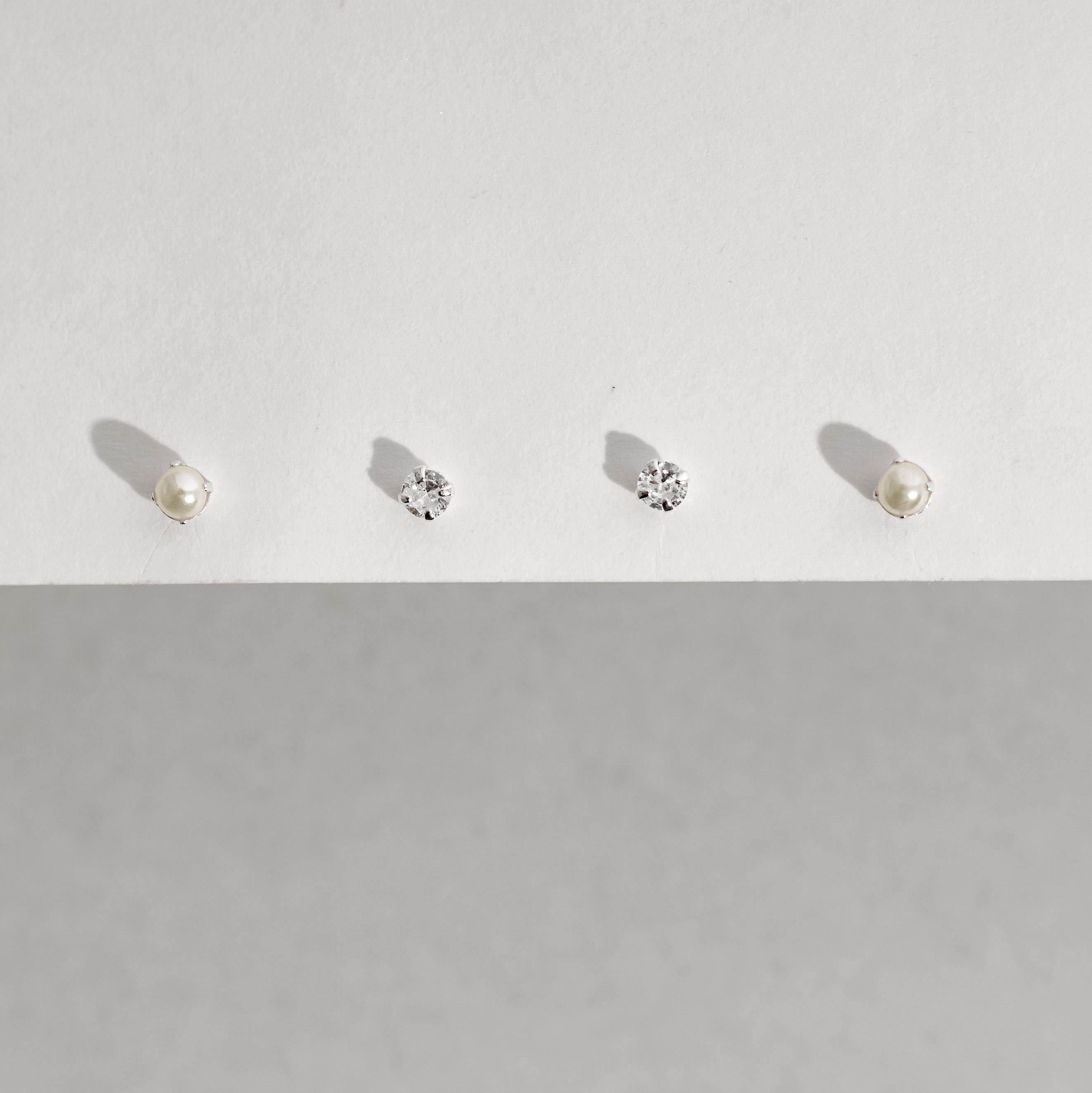 Imagem Dupla zircônia e pérola 3mm