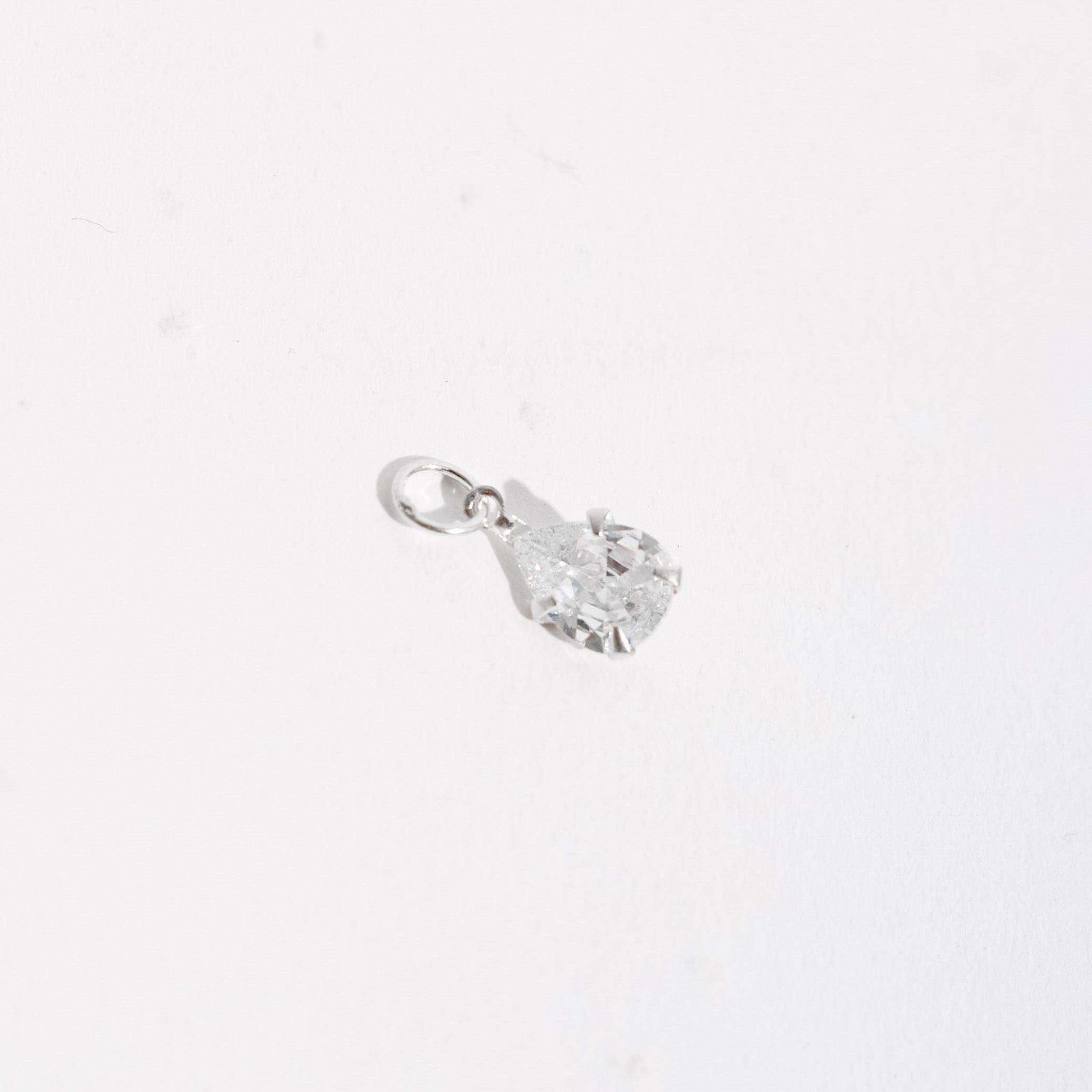 Imagem Pingente zircônia gota 8mm