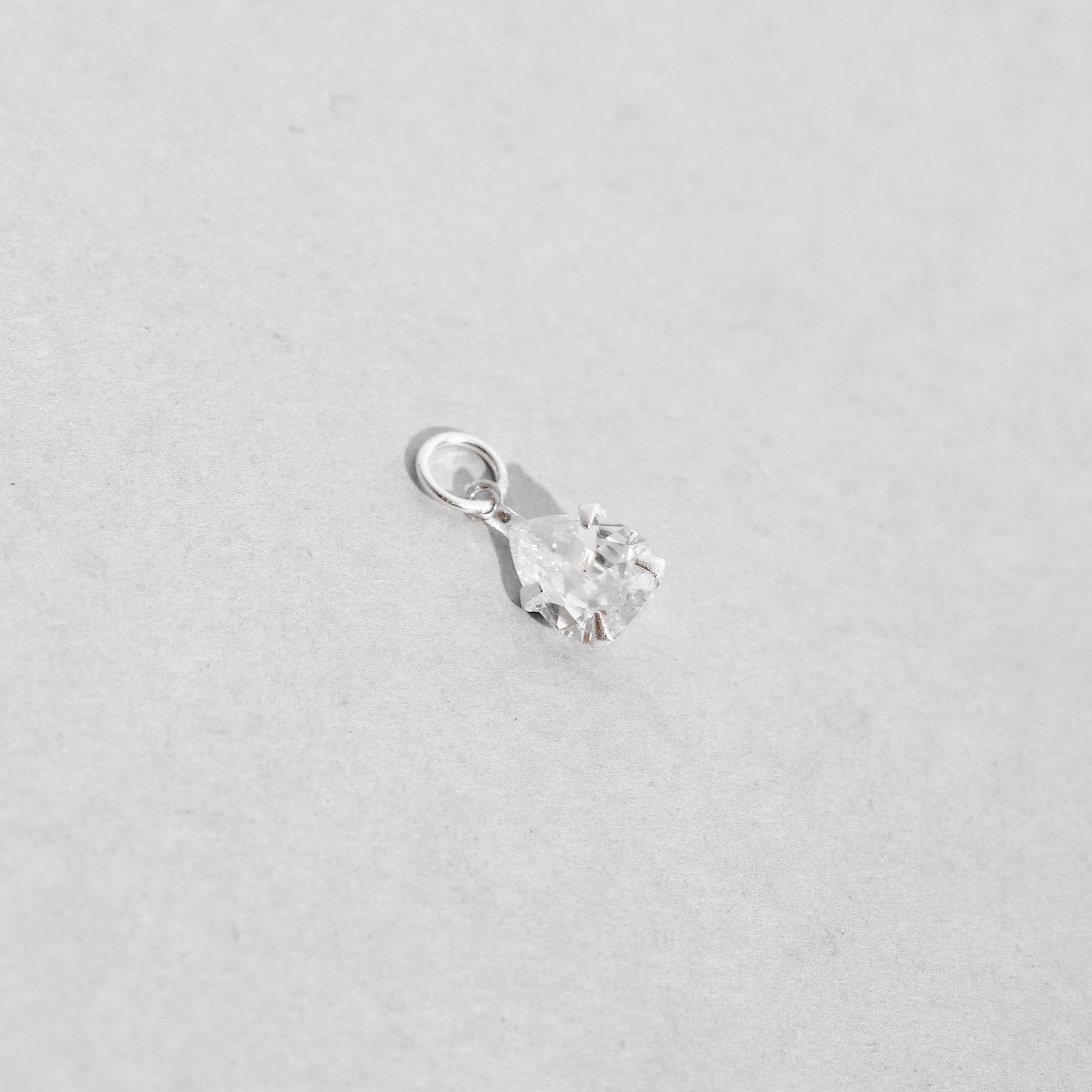 Imagem Secundária Pingente zircônia gota 8mm