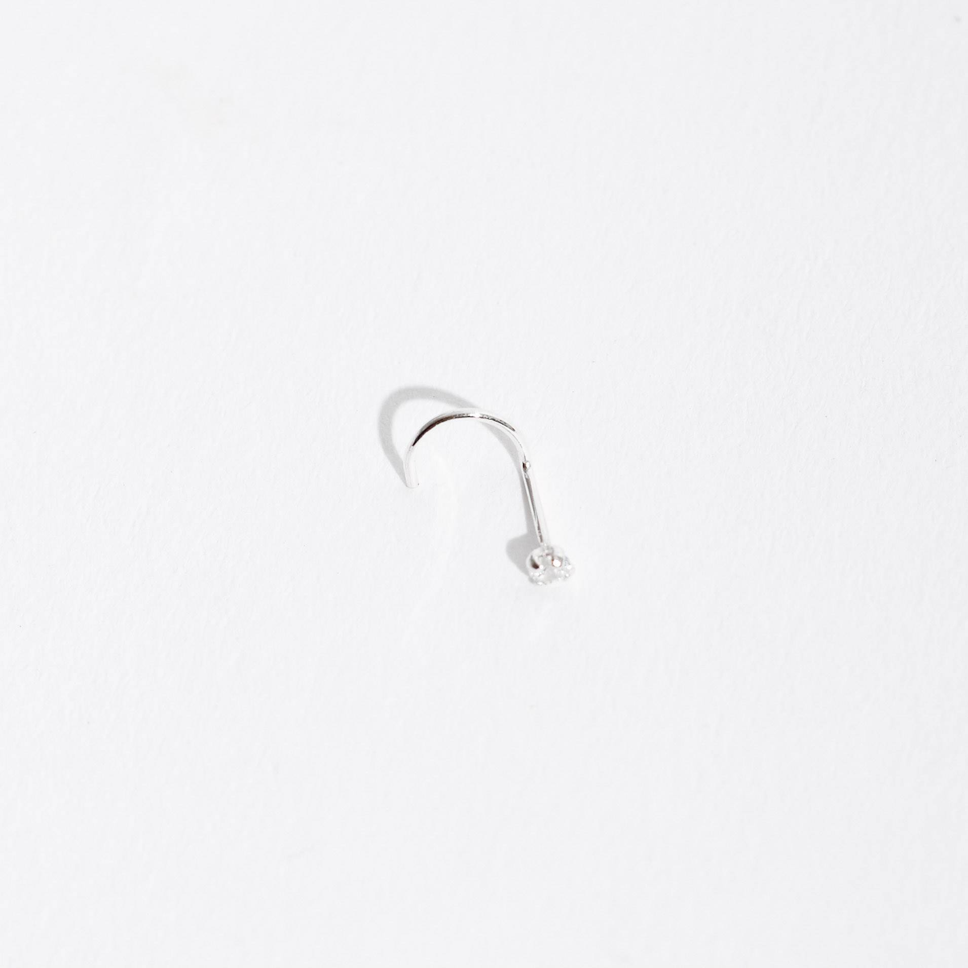 Imagem Piercing nariz zircônia cristal 2mm