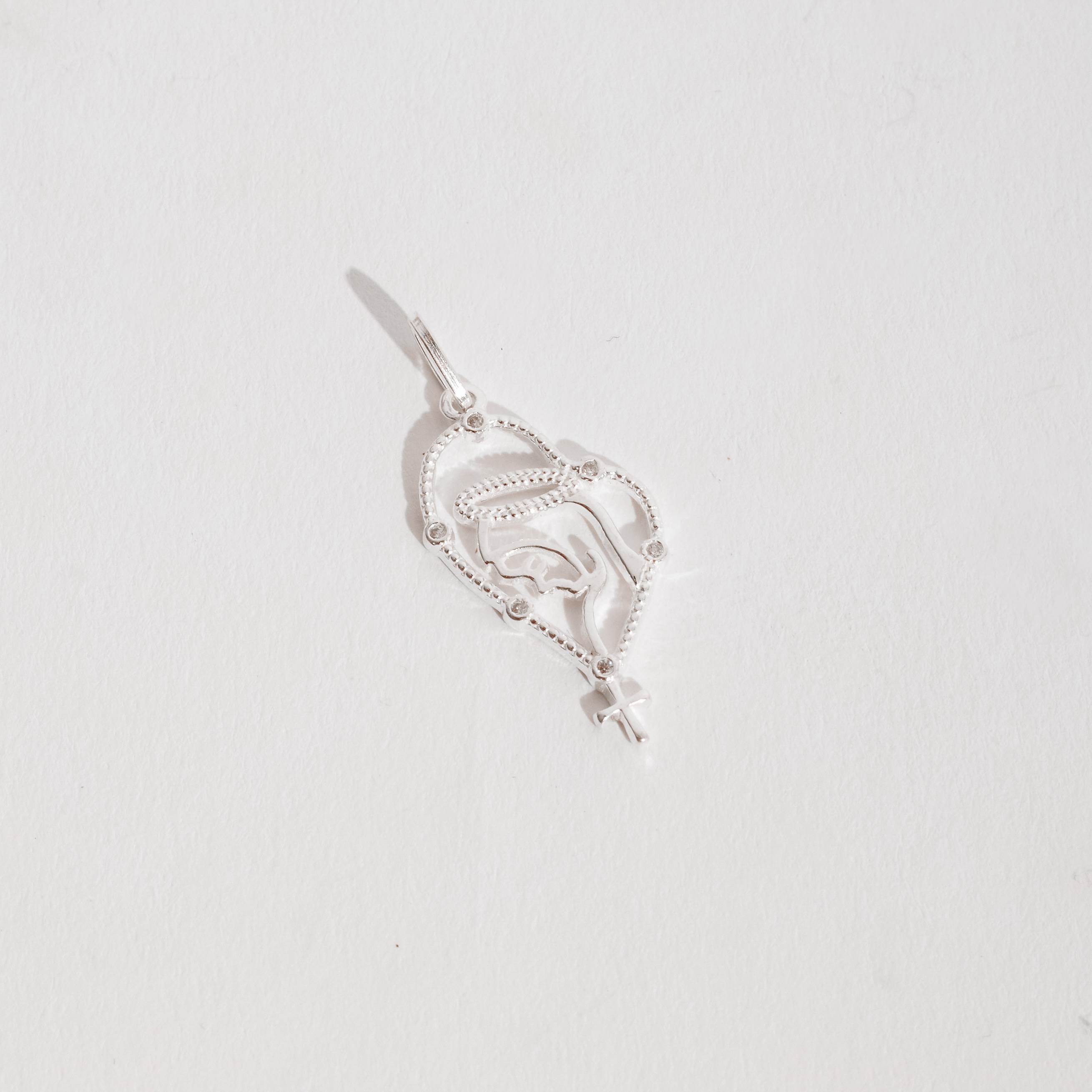 Imagem Secundária Pingente terço Nsa. Sra. de Fátima 25mm