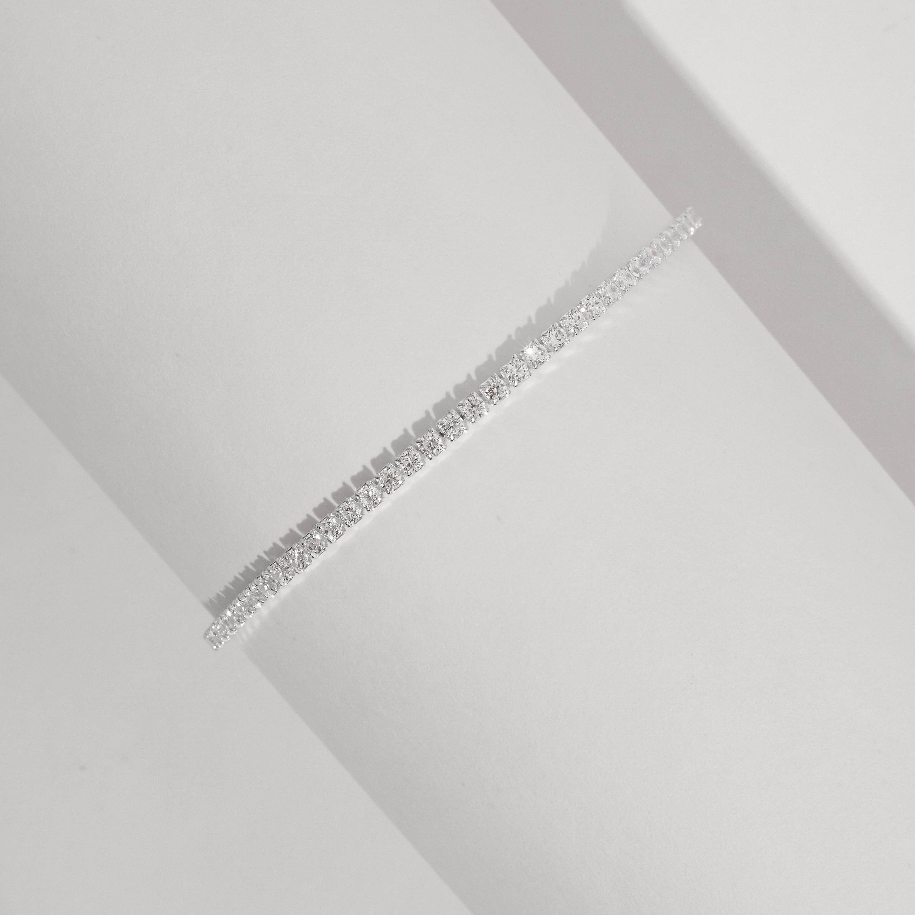 Imagem Pulseira Riviera cristal 2mm 15,5cm com alongadora