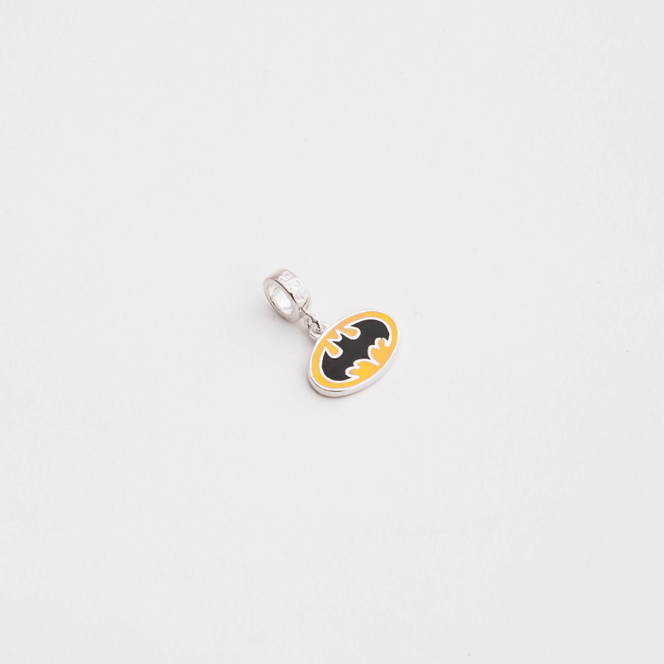 Berloque pingente símbolo Batman 15mm resina