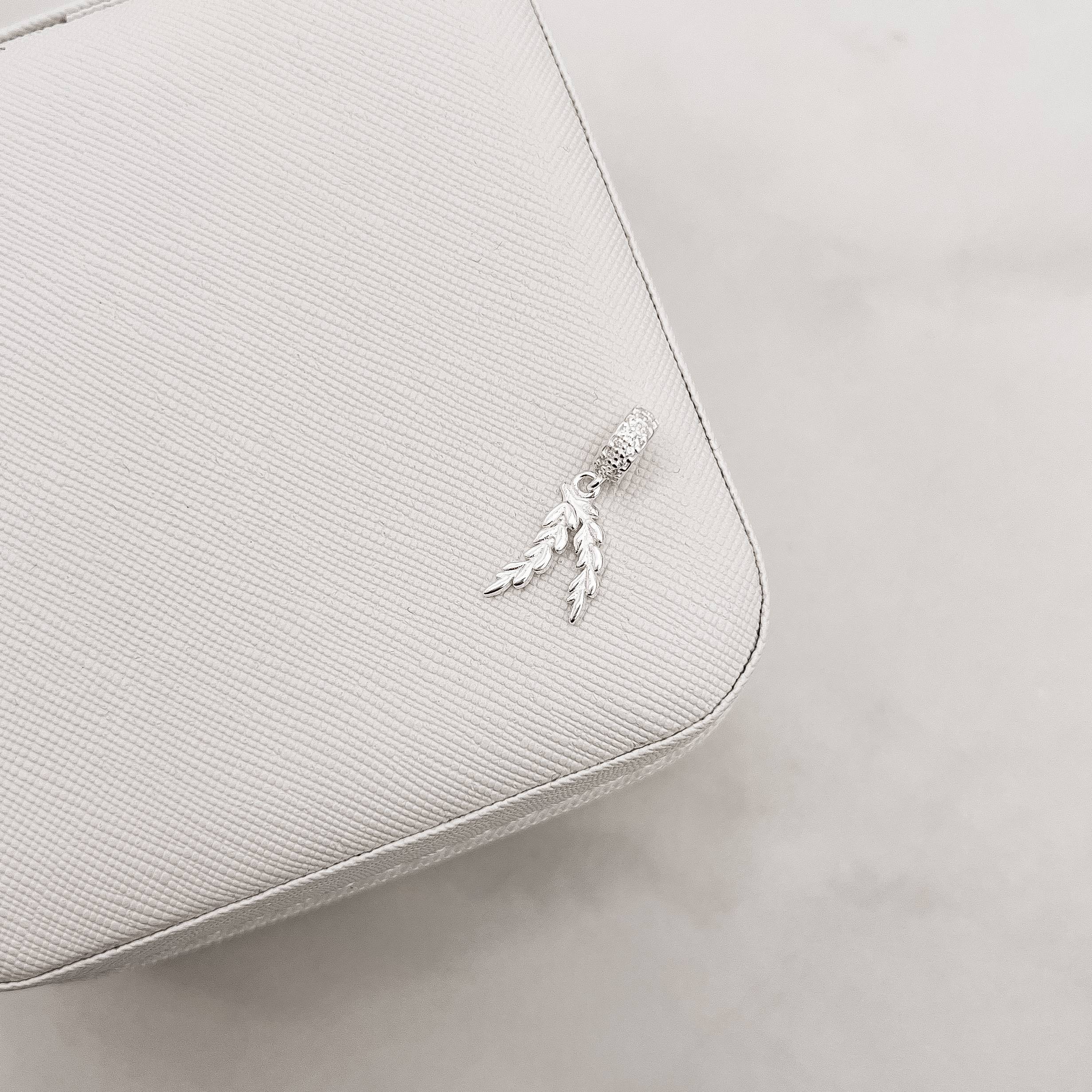 Imagem Secundária Berloque pingente trigo 13mm elo cravejado