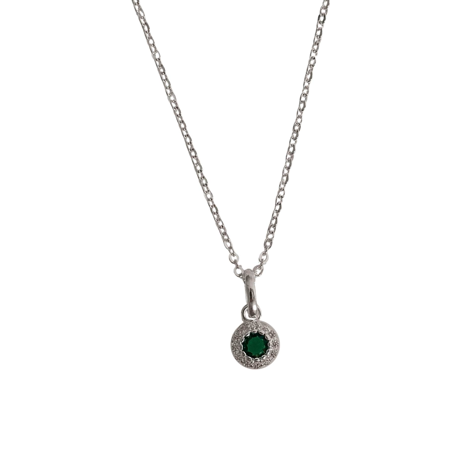 Colar pingente zircônia esmeralda com cravejado 6mm caixa alta corrente cadeadinho 40cm