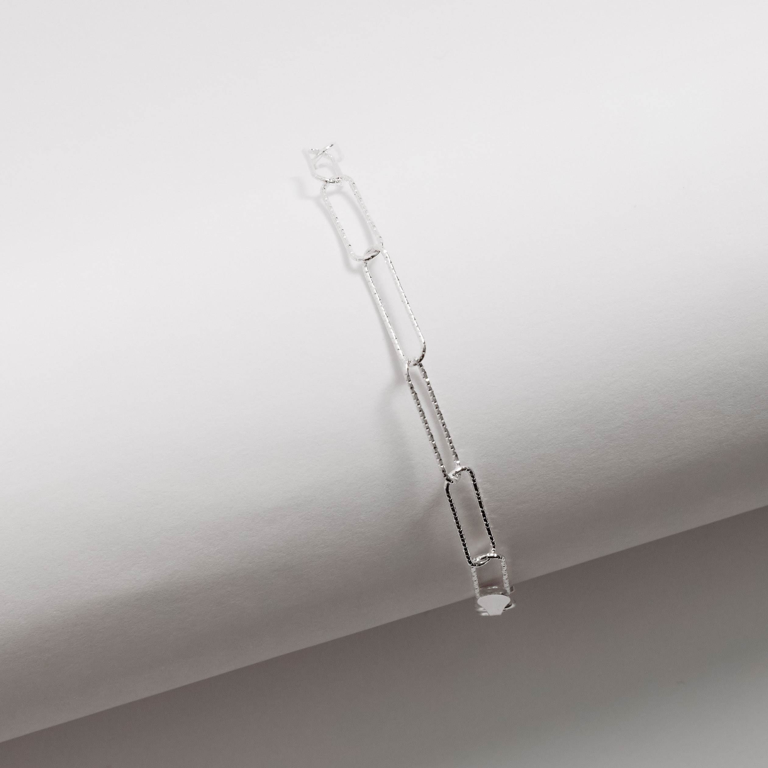 Imagem Secundária Pulseira corrente elo longo facetado 4.0 19cm