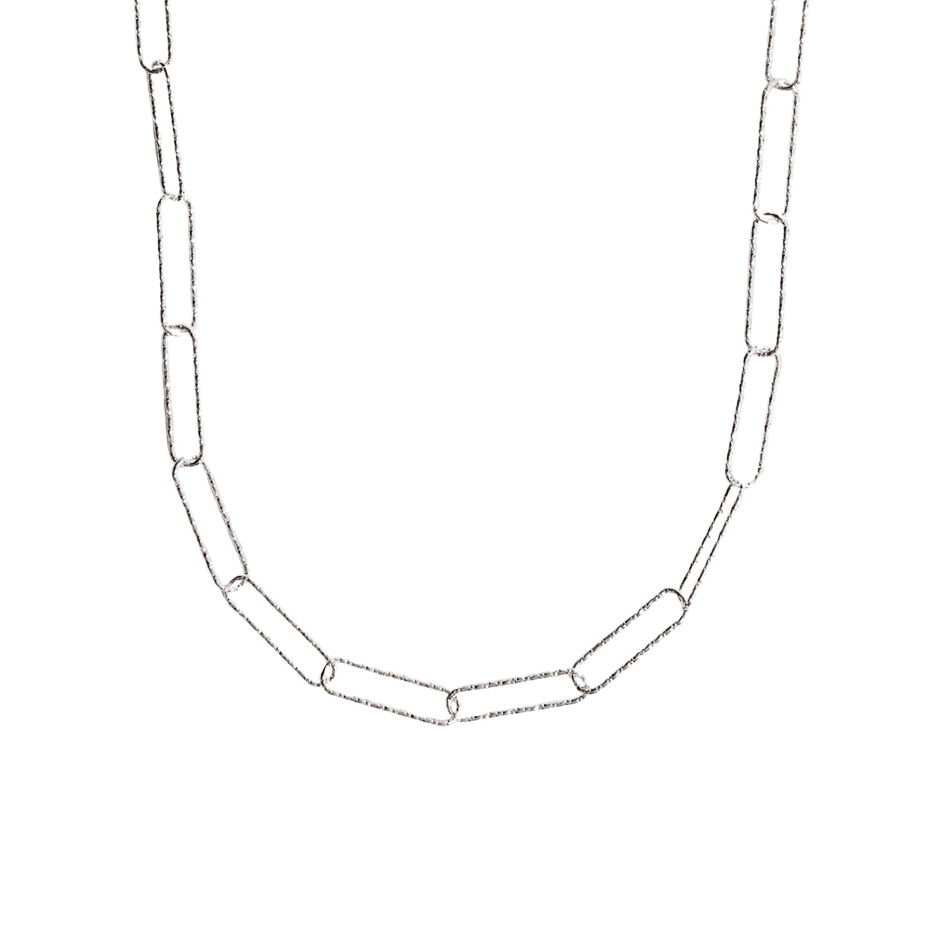 Corrente elo longo facetado 4.0 45cm