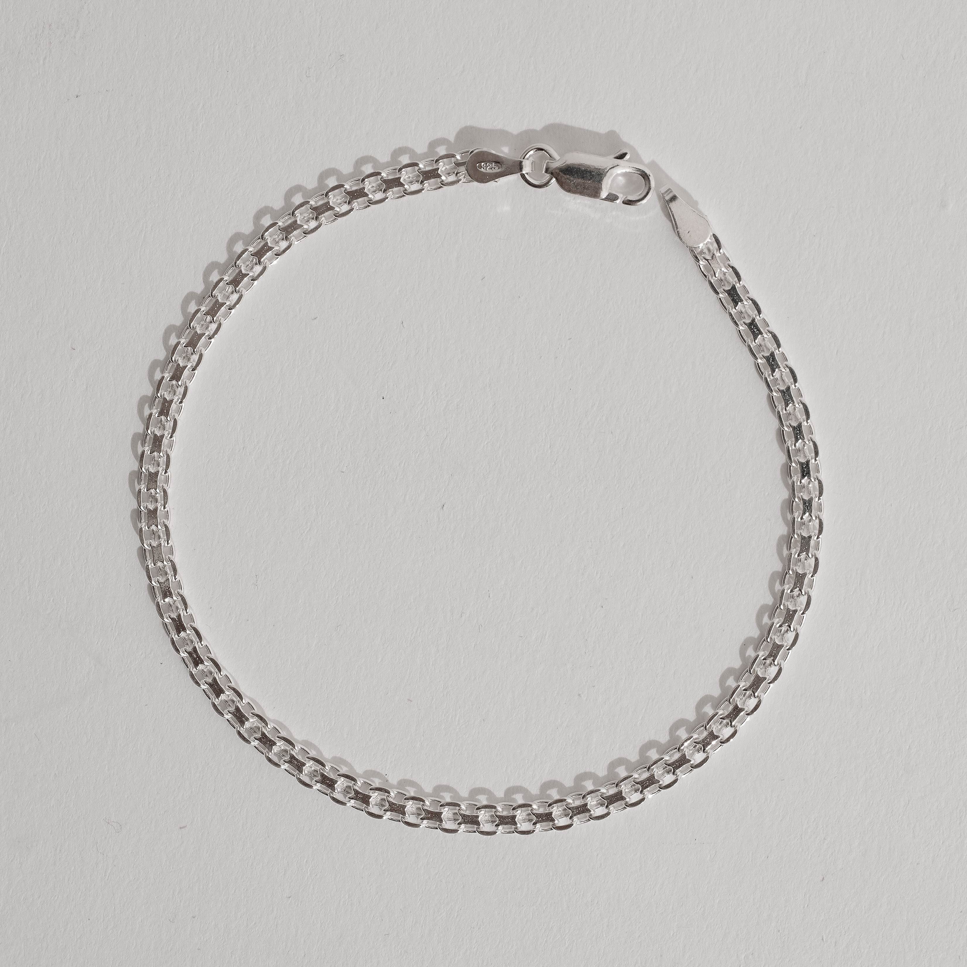 Imagem Pulseira corrente esteira cadeado 3.0 19cm