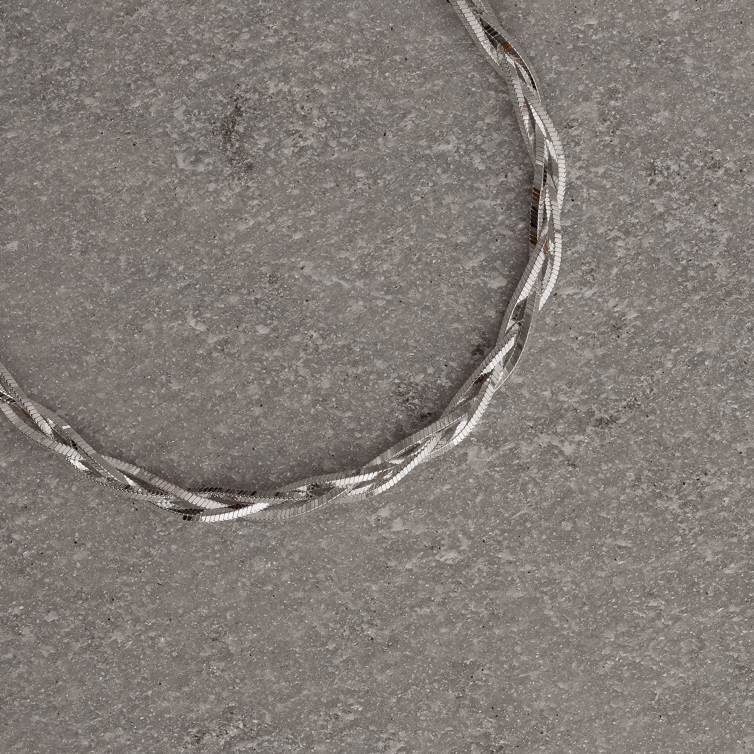Imagem Secundária Pulseira corrente rabo de rato fio quadrado trançado 3.6