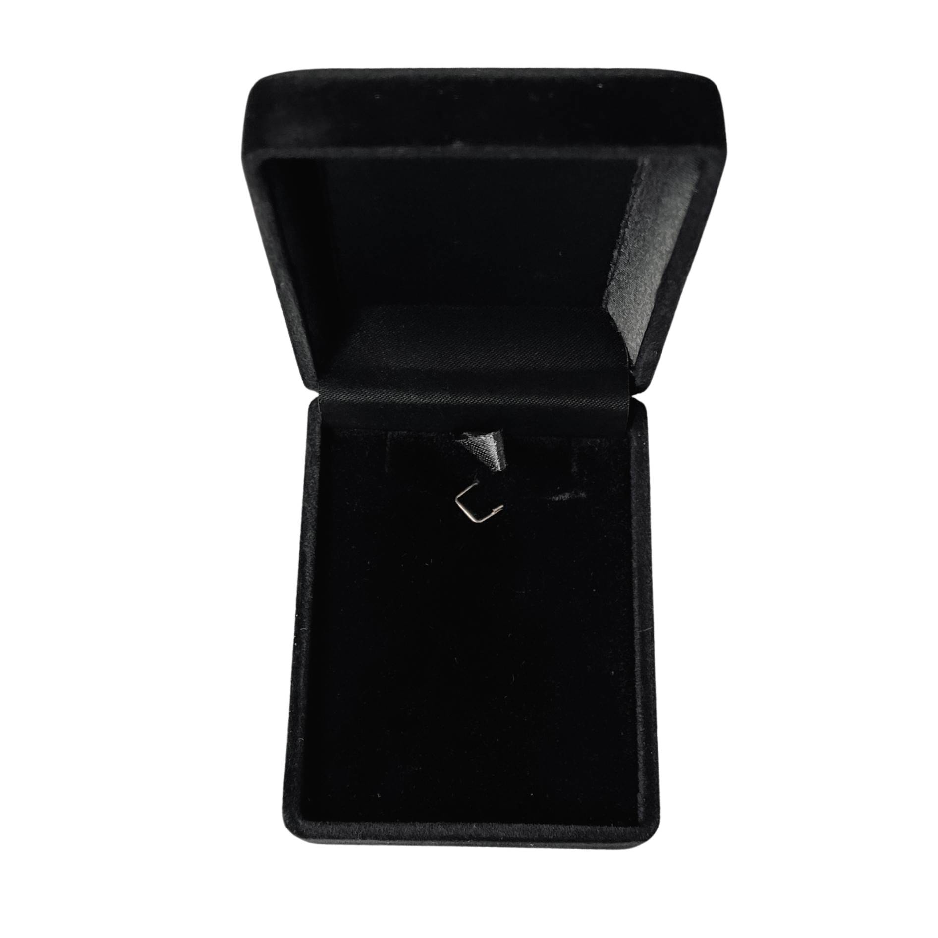 Porta joias colar 57 x 76mm preto interior preto