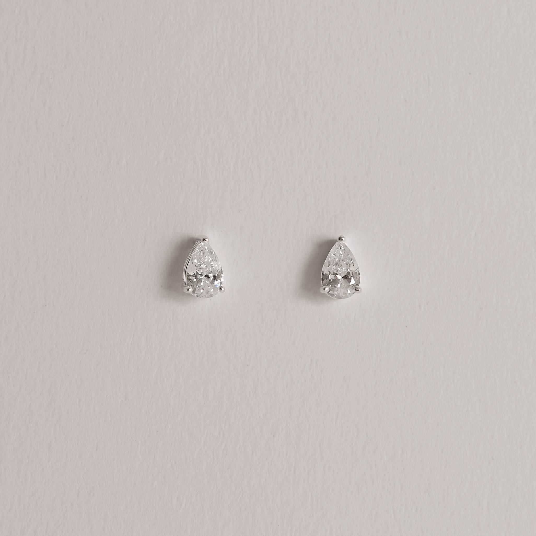 Imagem Secundária Conjunto brinco e colar zircônia gota cristal 6x4mm 40cm