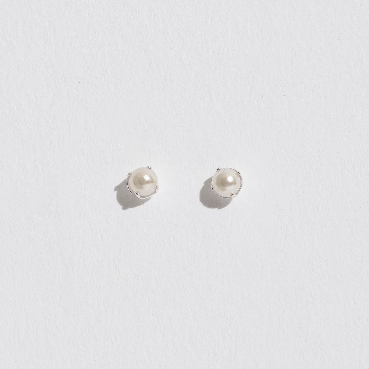 Imagem Brinco pérola 3mm tarraxa baby