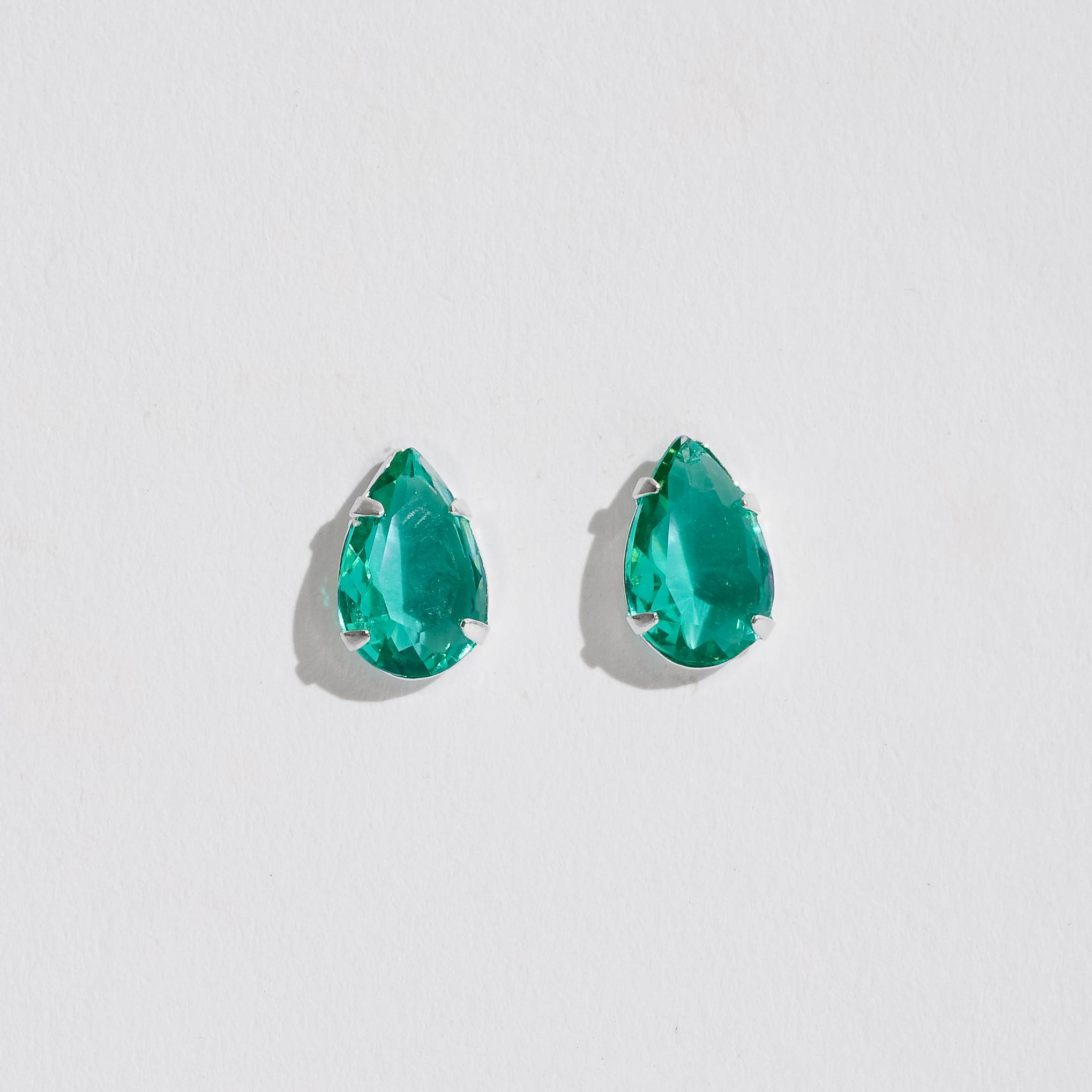 Imagem Brinco zircônia gota turmalina 12mm