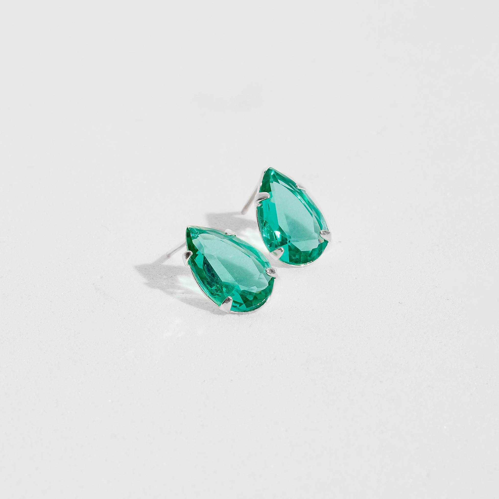 Imagem Secundária Brinco zircônia gota turmalina 12mm