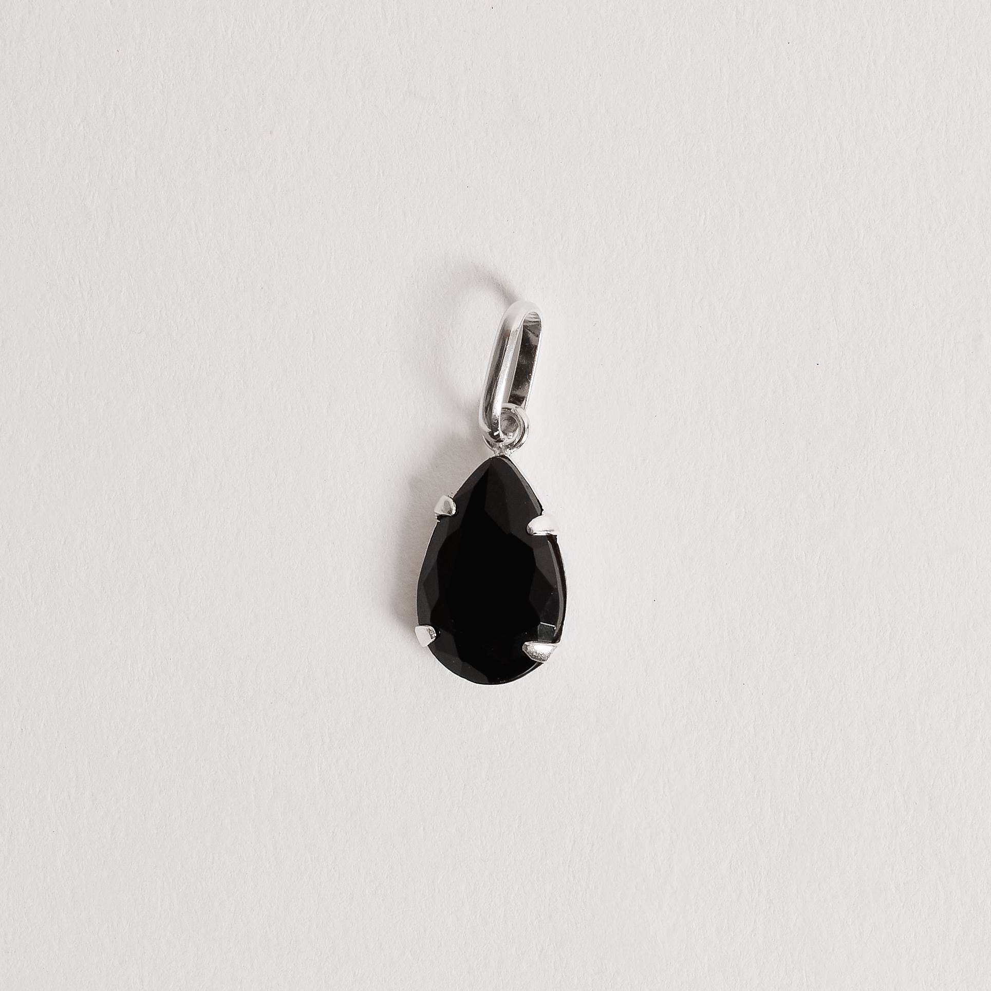 Imagem Pingente zircônia gota ônix 12mm