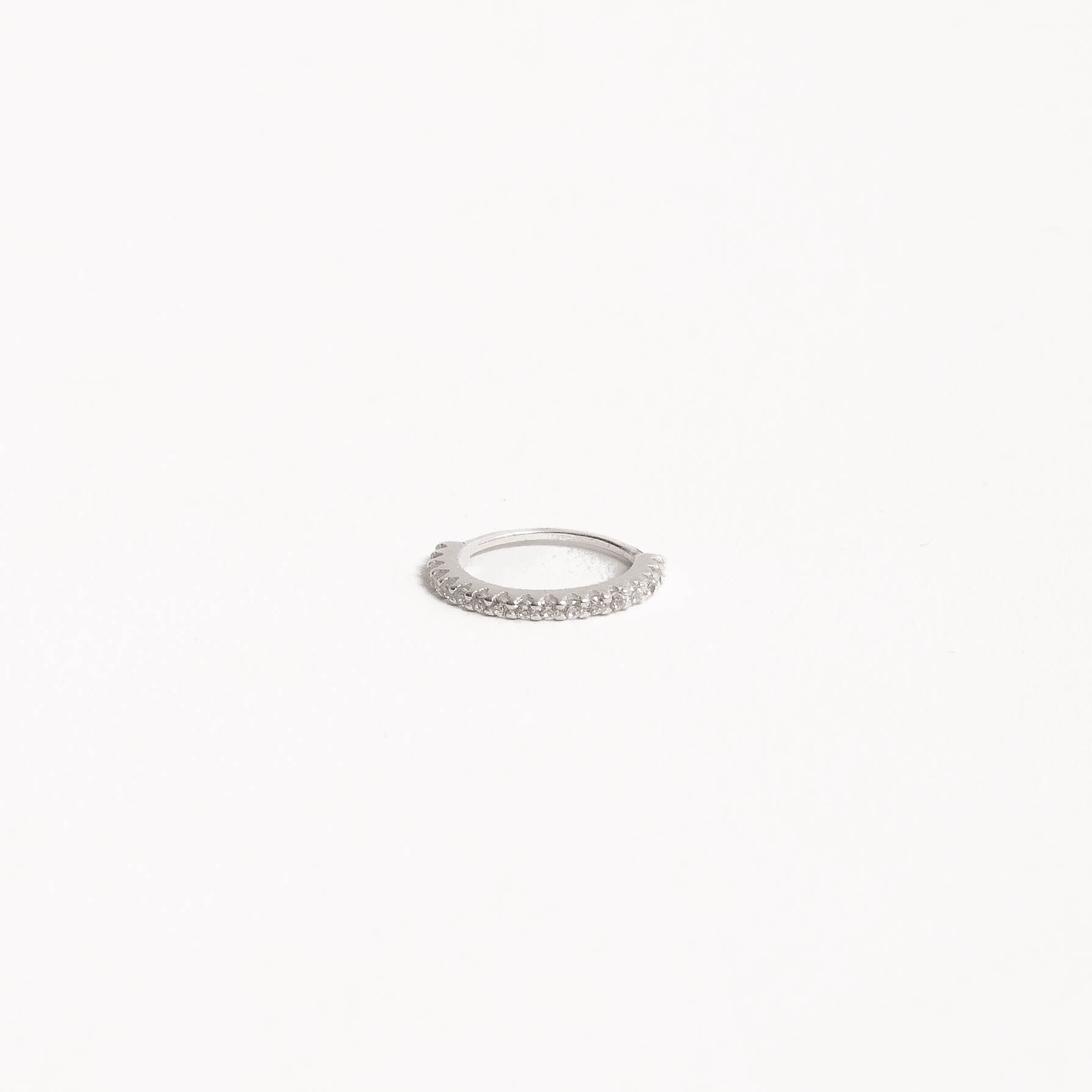 Piercing nariz argola cravejada 10mm