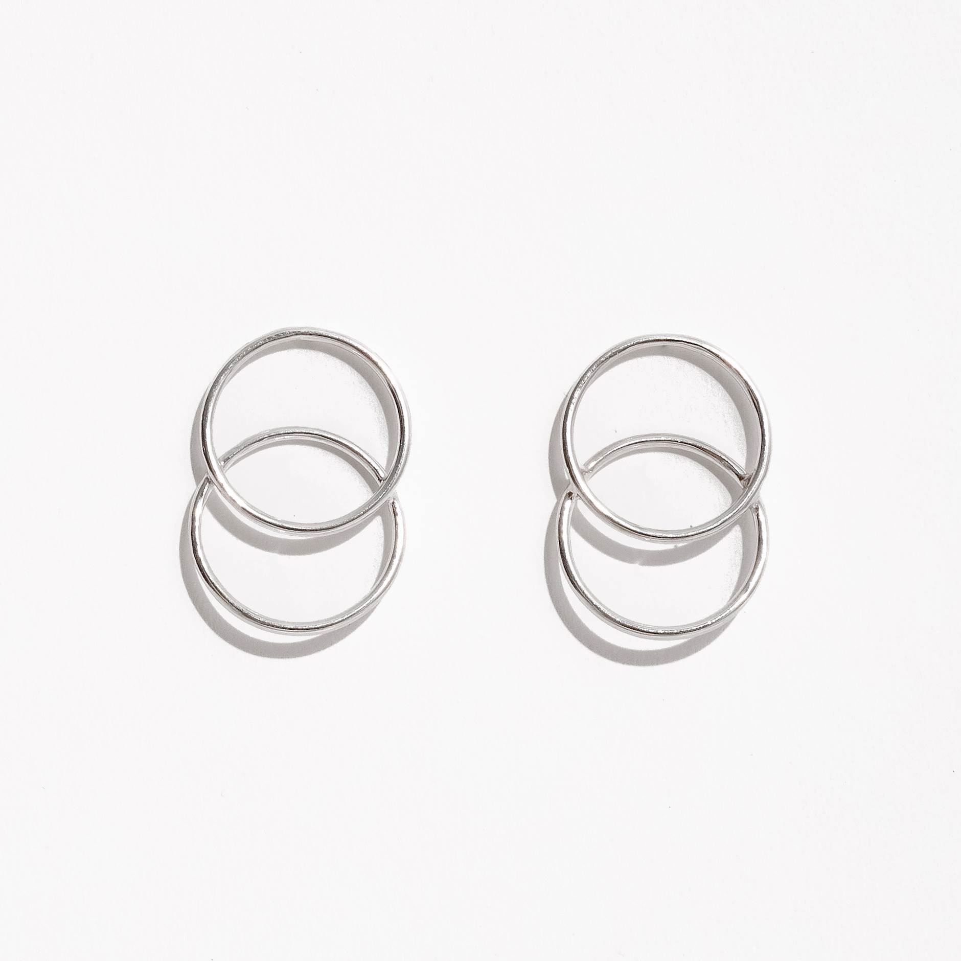 Imagem Brinco 2 círculos vazados 30mm