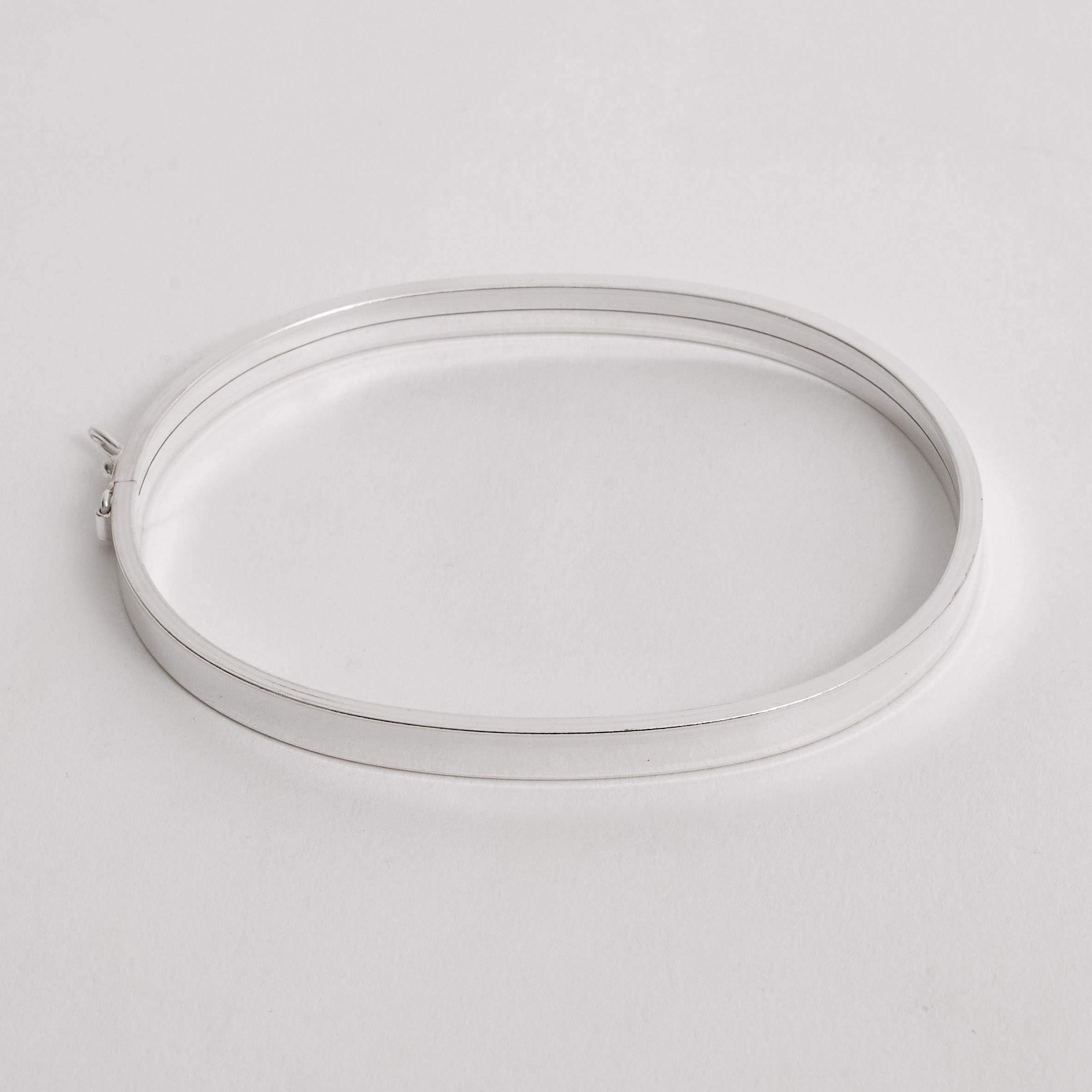 Imagem Bracelete largo 5mm fio quadrado