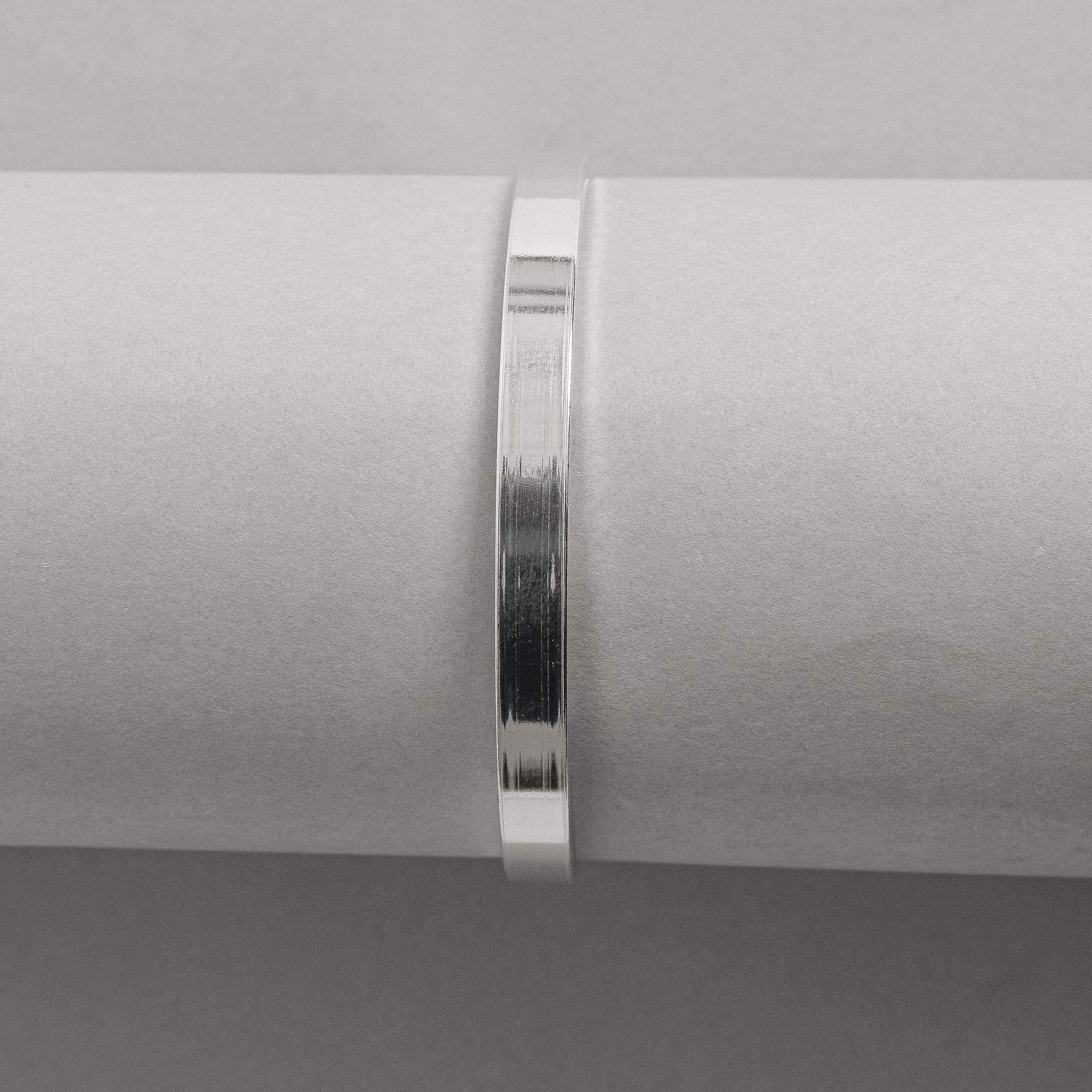Imagem Secundária Bracelete largo 5mm fio quadrado