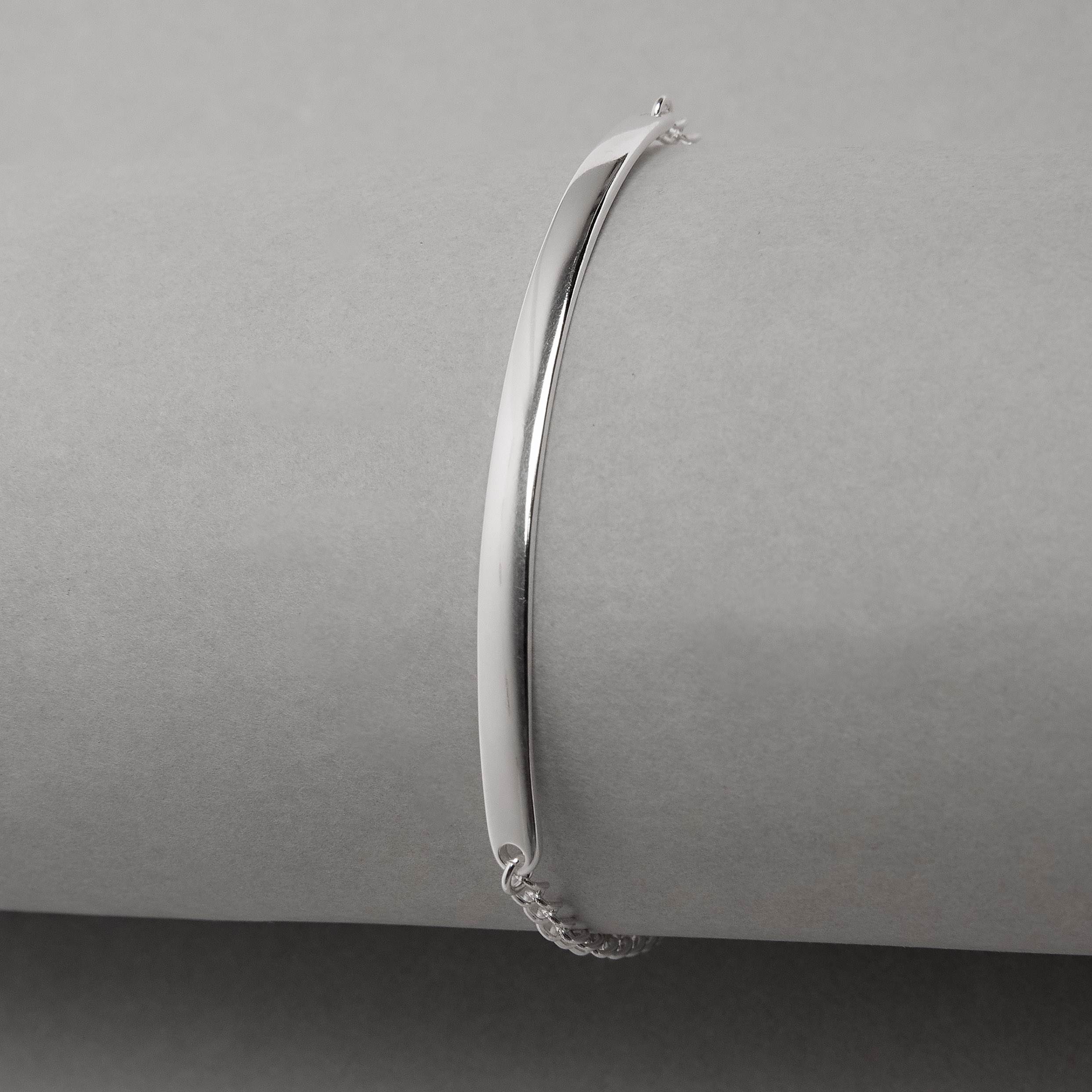 Imagem Secundária Pulseira entremeio fio rígido achatado corrente grumet