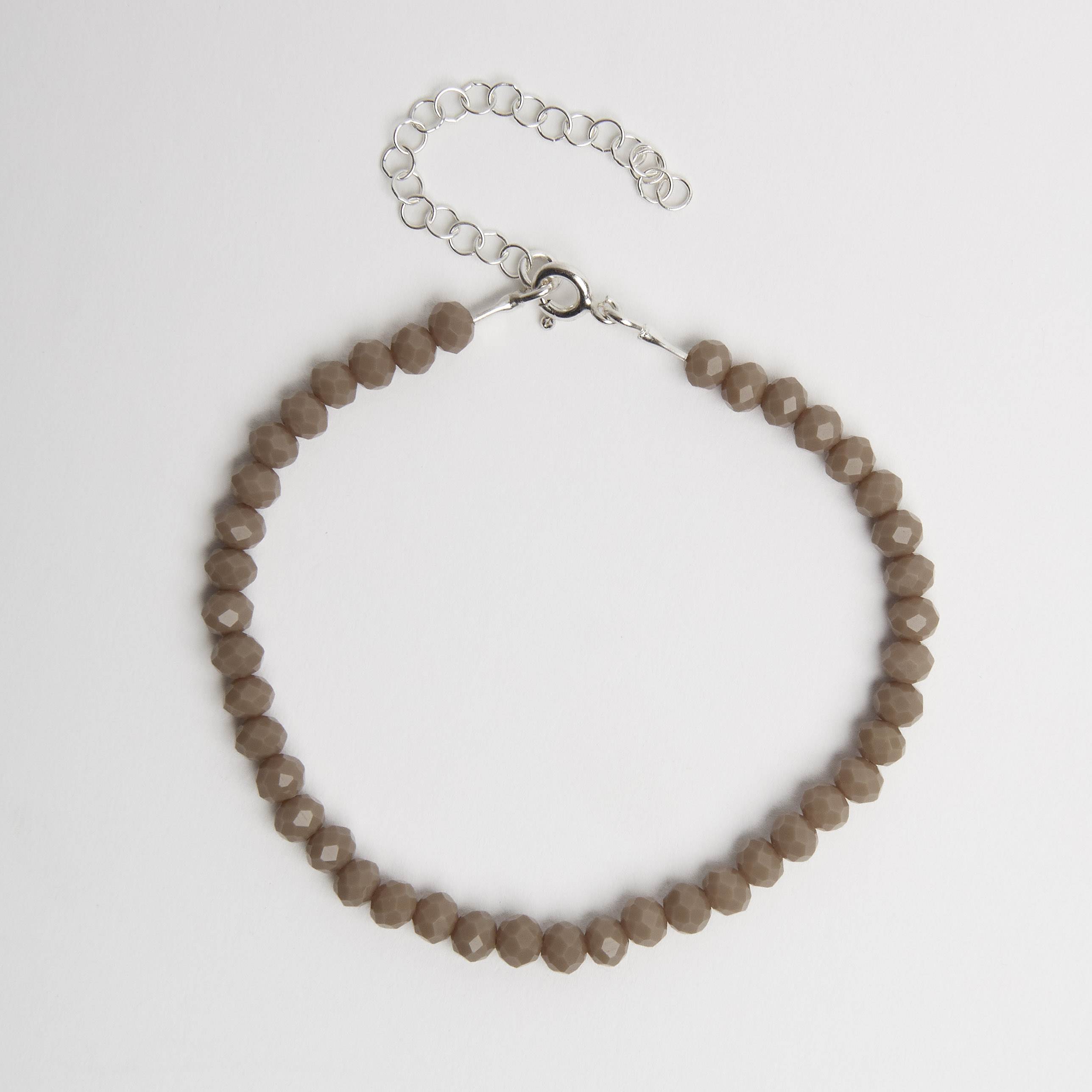 Imagem Pulseira cristal nude 4mm 16cm com alongadora