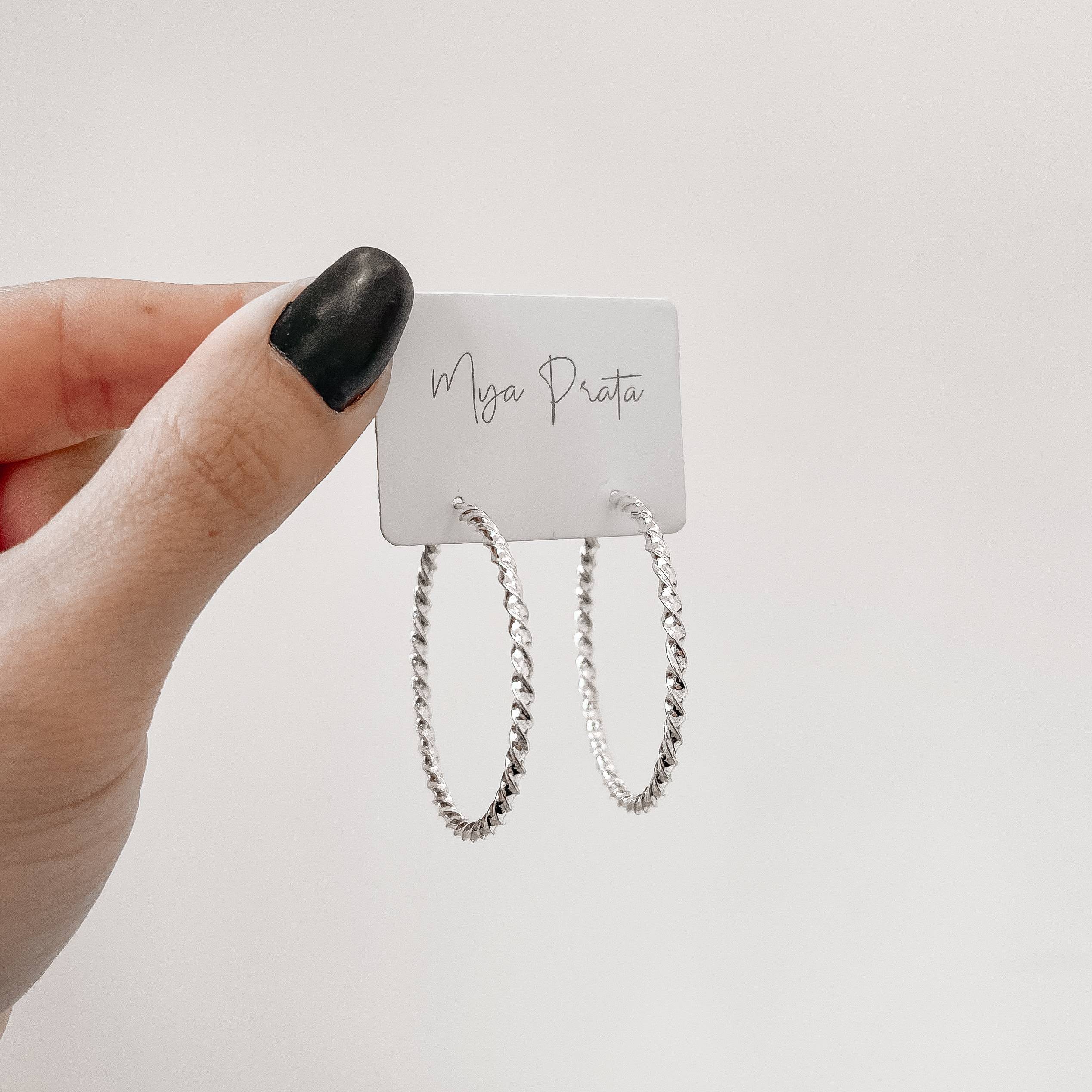 Argola redonda 39mm fio torcido