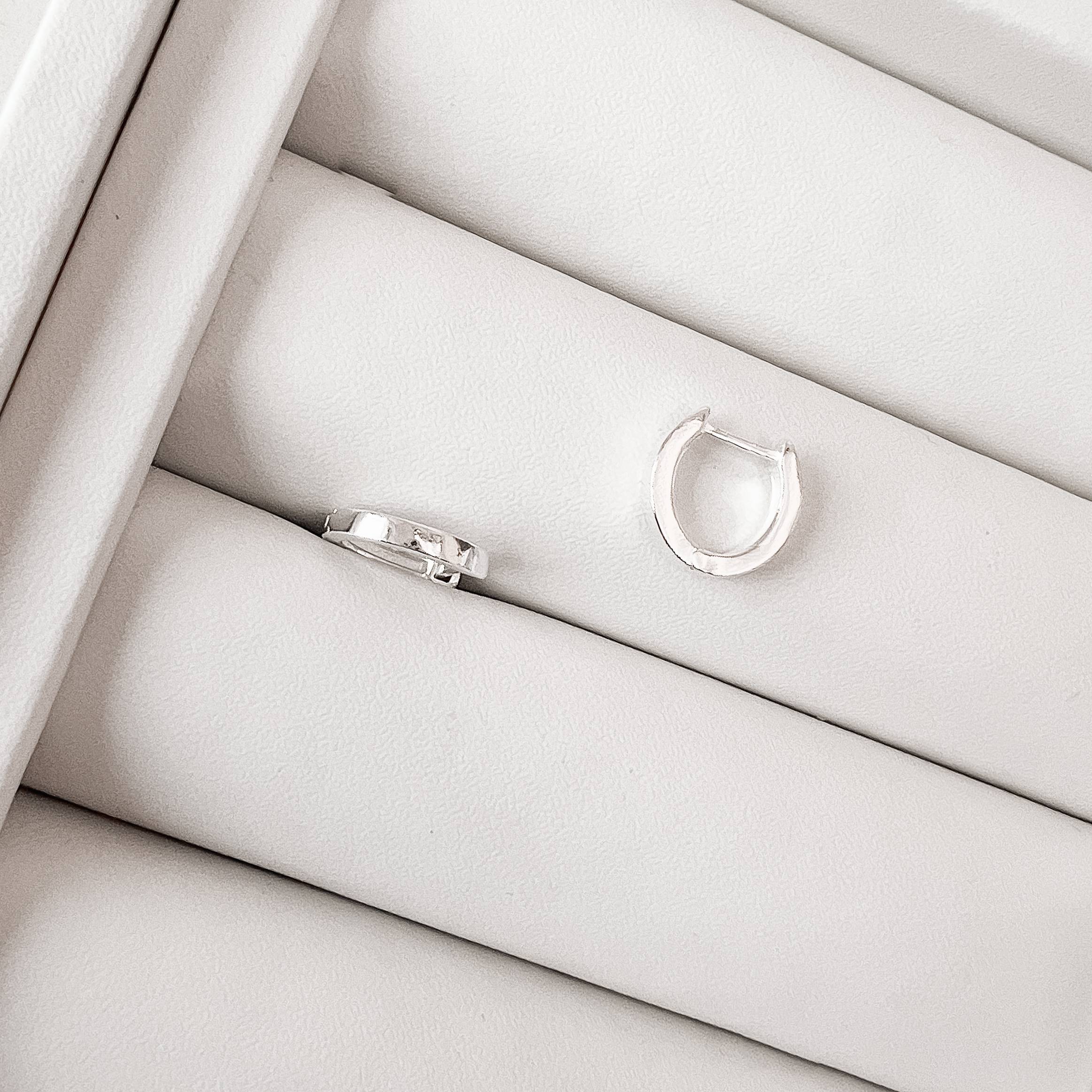 Argola click 10mm fio quadrado