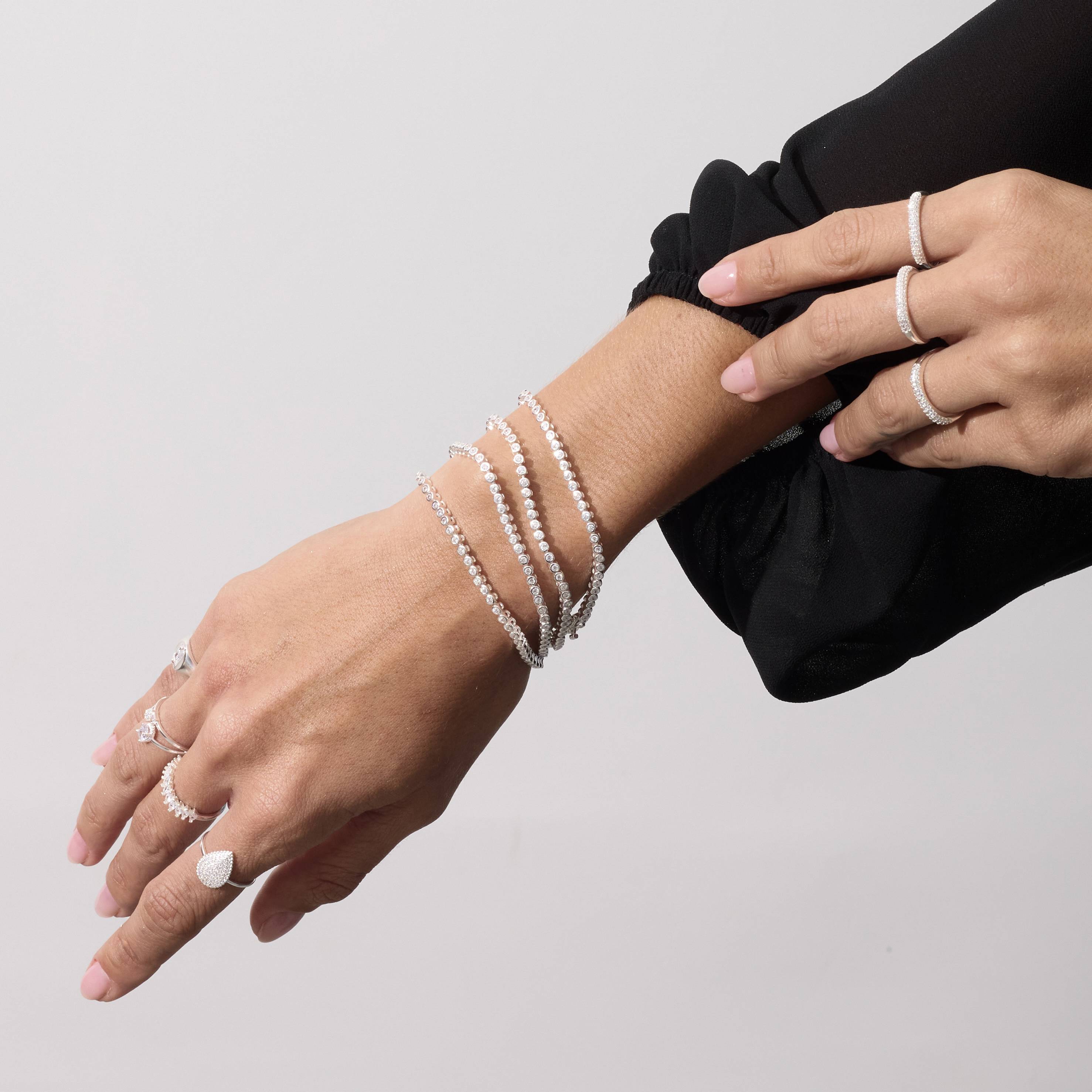 Imagem Secundária Pulseira riviera 2.8mm fecho gaveta 17cm