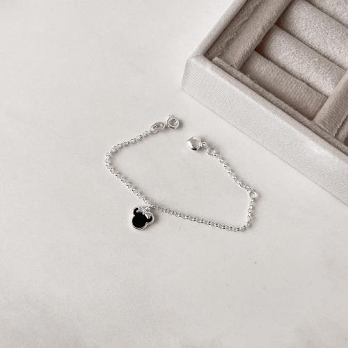 Pulseira infantil pingente Minnie resina 10mm