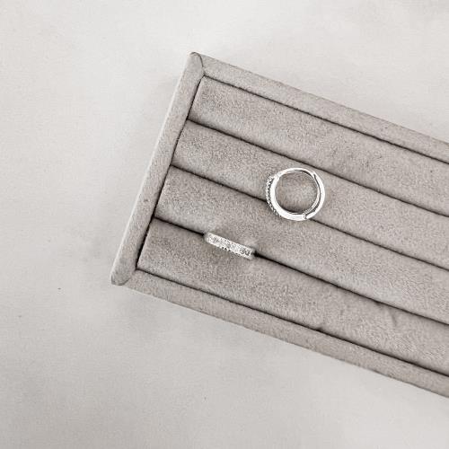 Argola redonda click 12mm cravejada