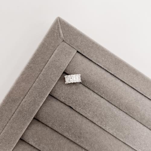 Berloque separador zircônias ovais cristal 11mm