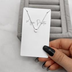 Colar letra C 6mm 45cm