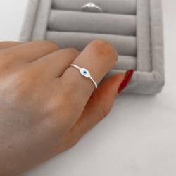 Anel olho grego resina