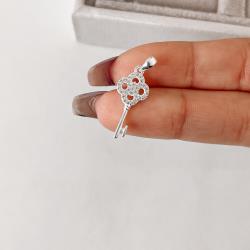 Pingente chave cravejada 19mm